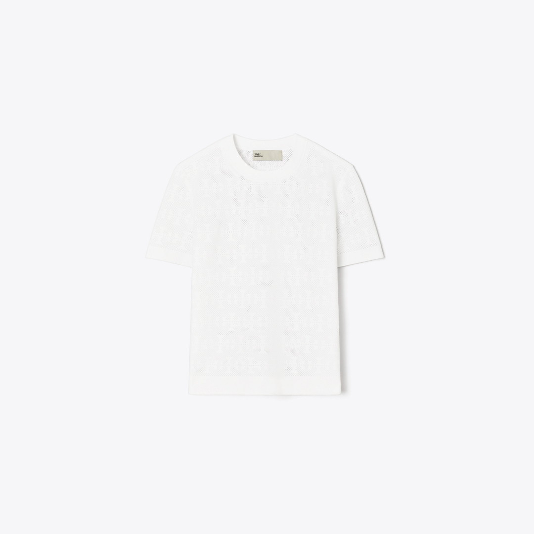 T Monogram Jacquard Sweater