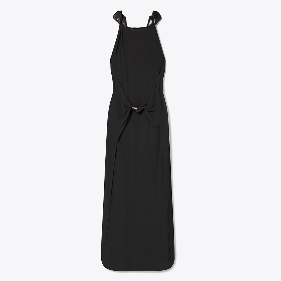Knotted Crepe Dress