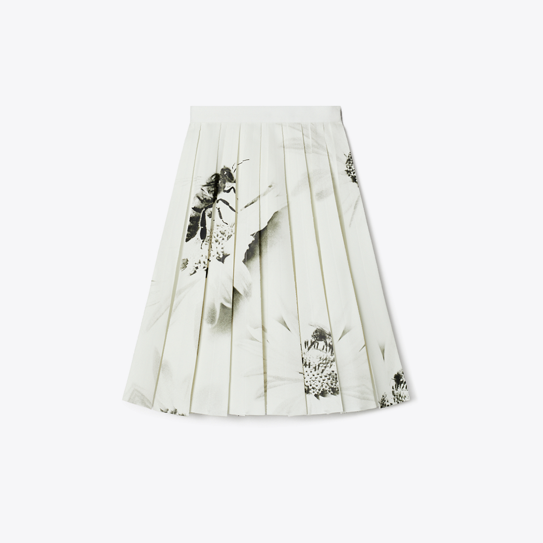Printed Twill Skirt