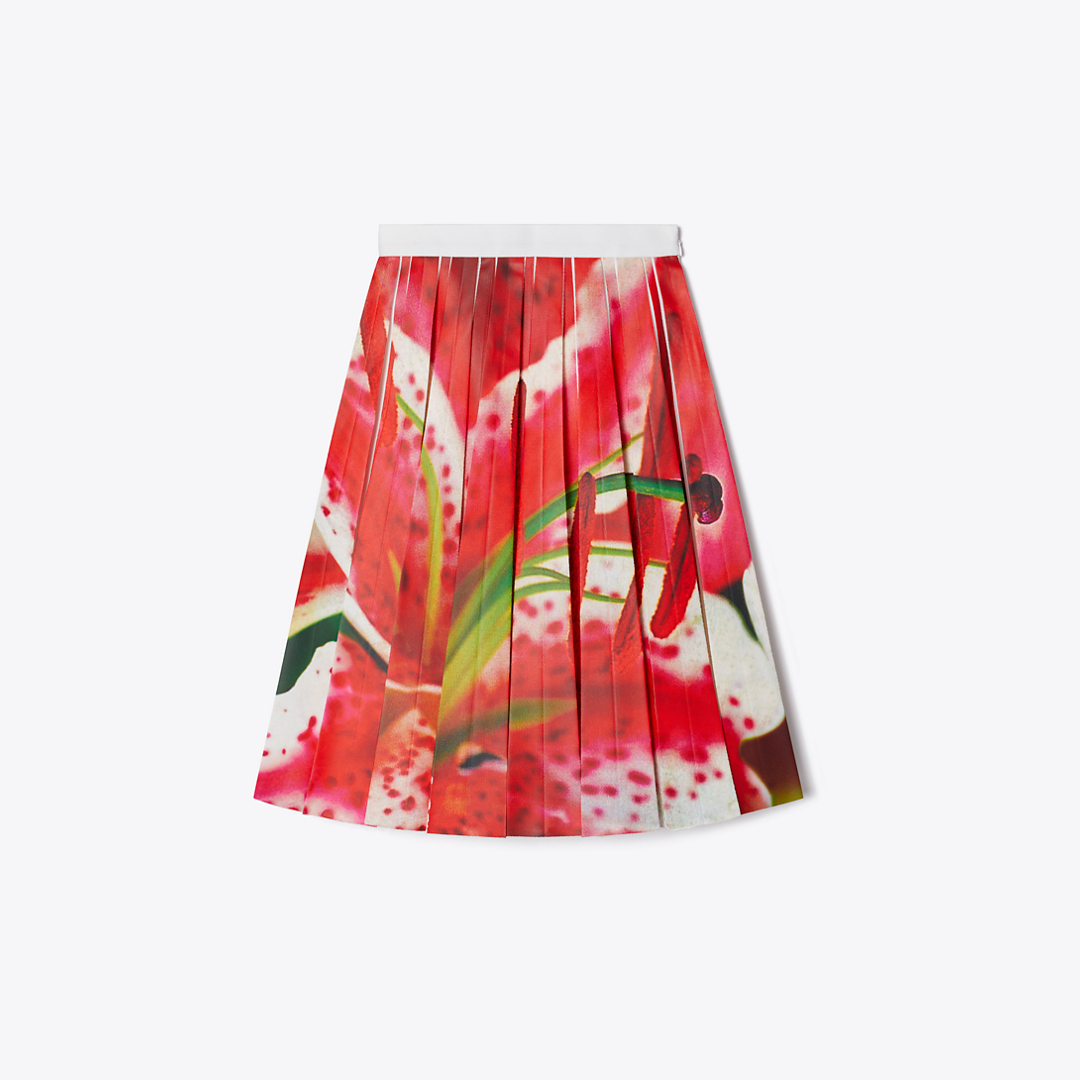 Printed Twill Skirt