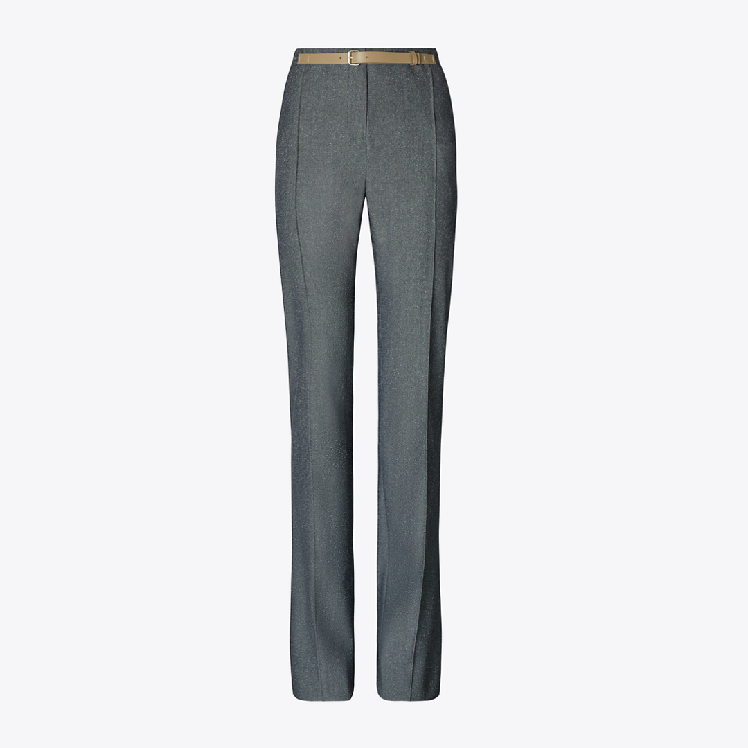 High-Waisted Wool Pants
