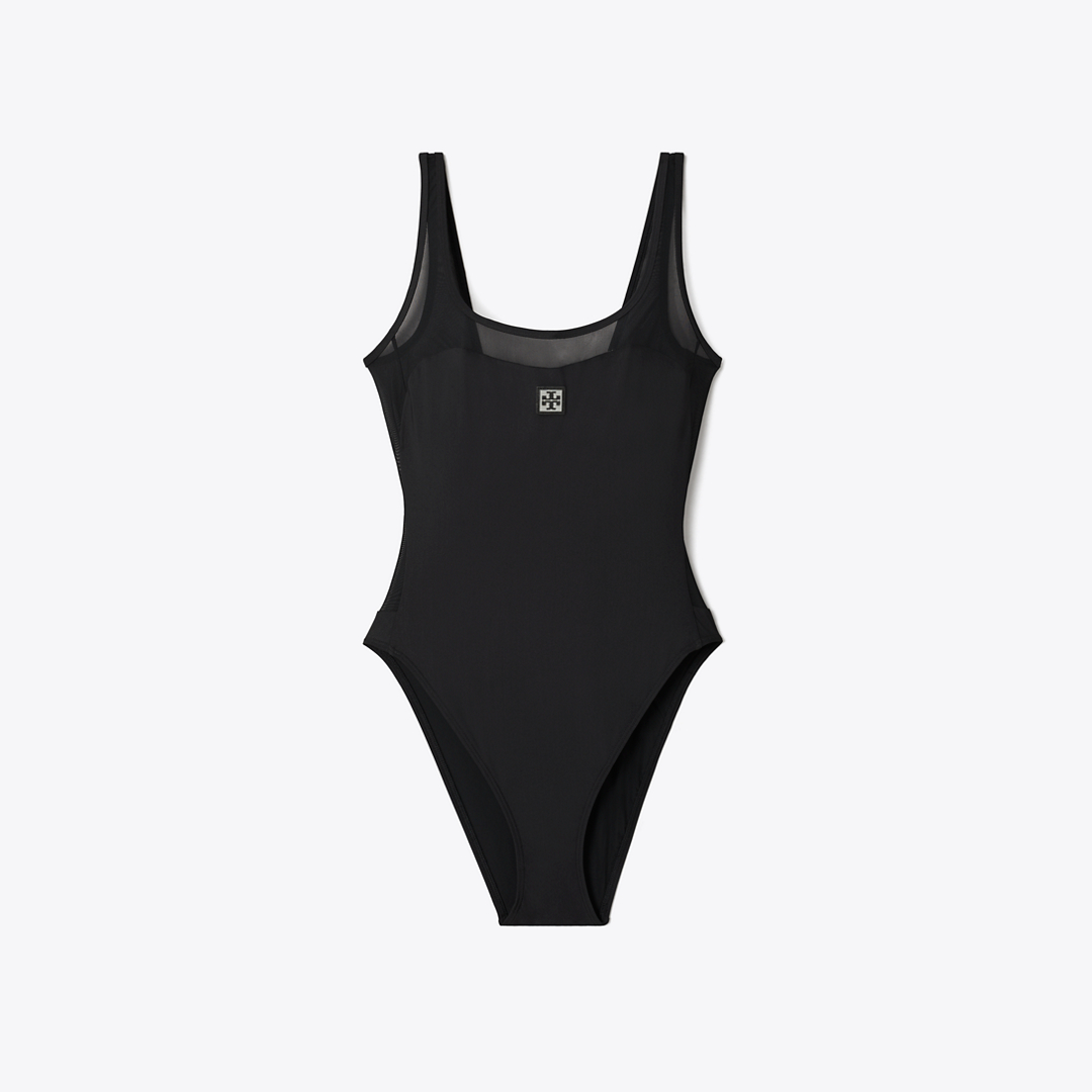 Mesh Tank Swimsuit by Tory Burch