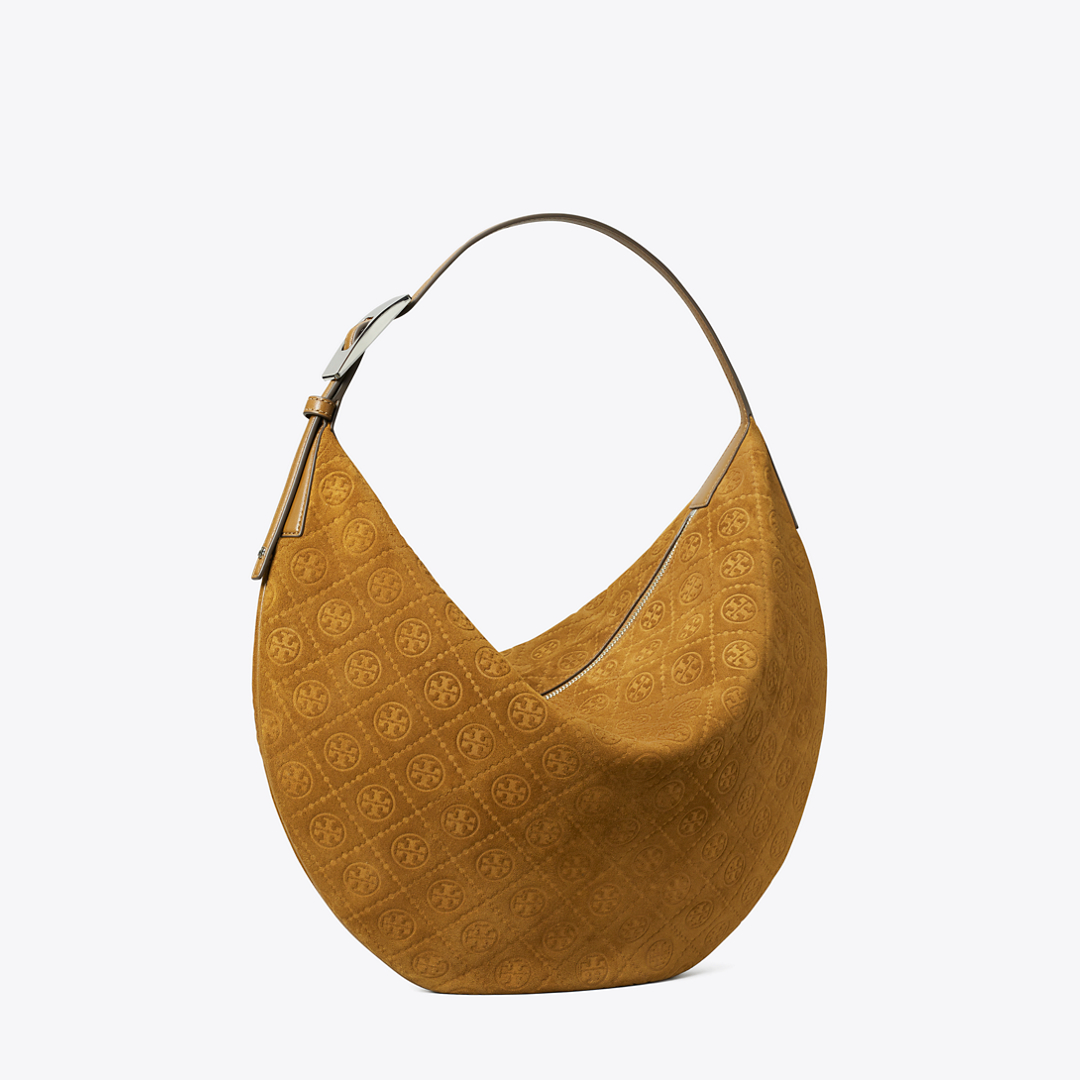 T Monogram Suede Balloon Bag