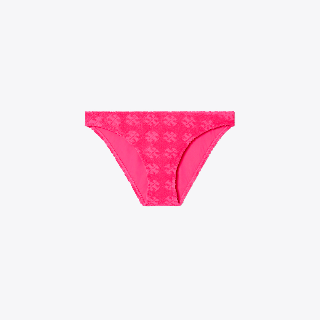 Terry Logo Bikini Botttom by Tory Burch