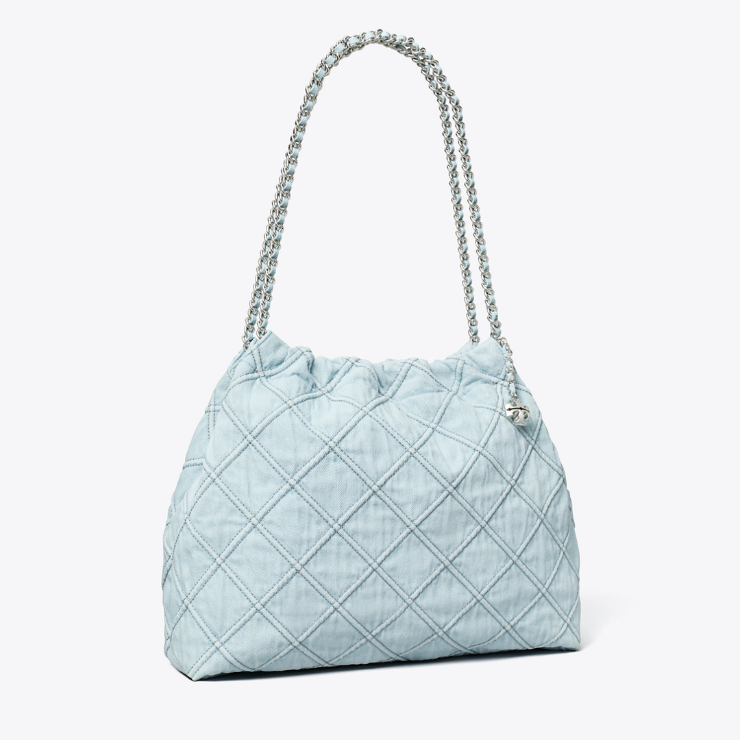 Fleming Soft Denim Hobo Bag