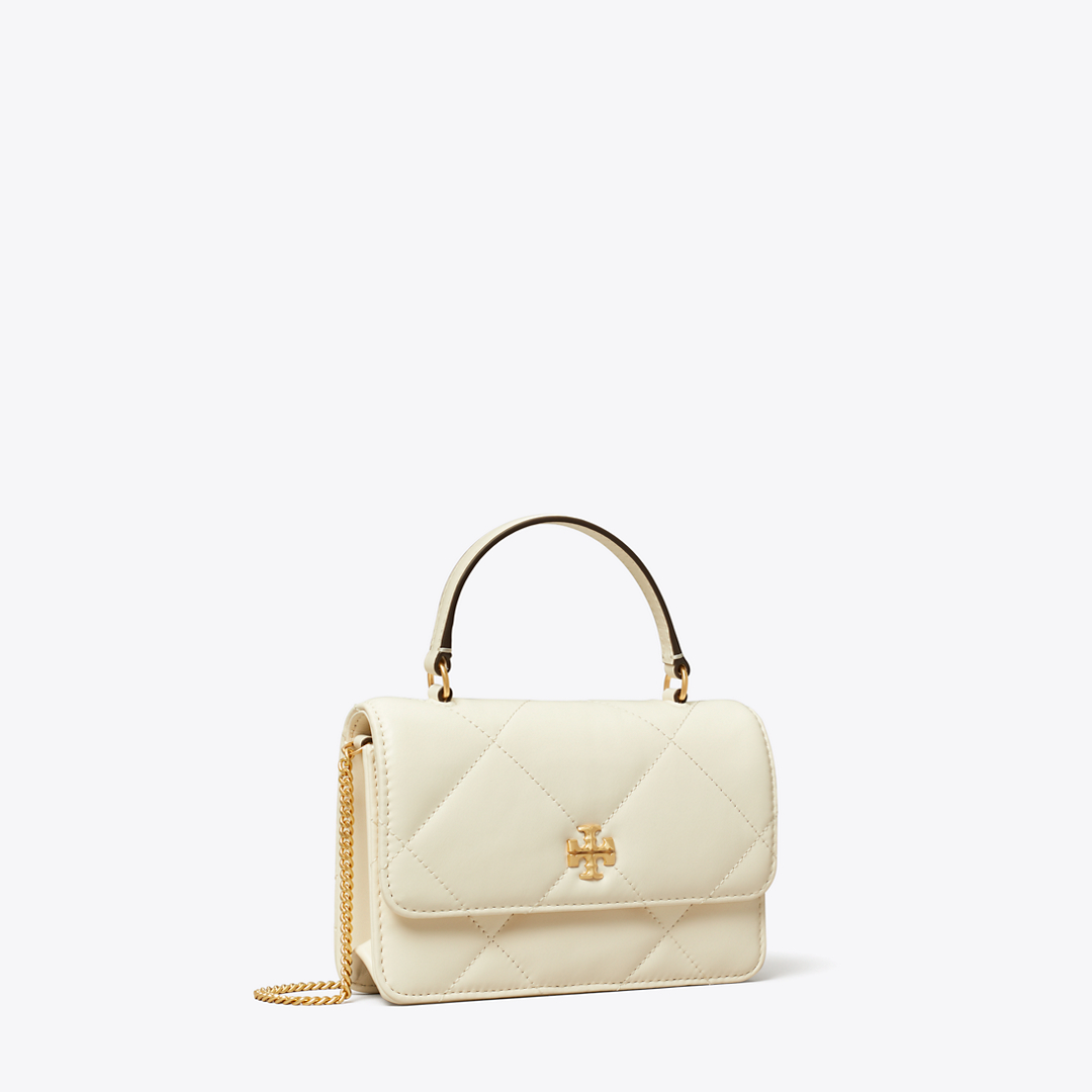 Mini Kira Diamond Quilt Top-Handle Crossbody