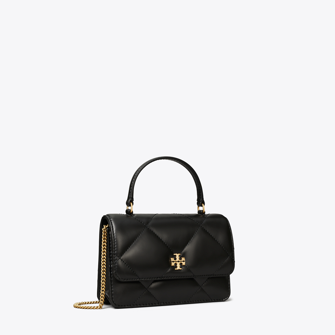 Mini Kira Diamond Quilt Top-Handle Crossbody
