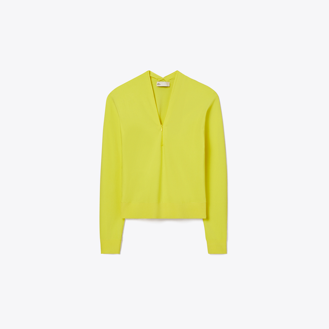 Zip Viscose Sweater