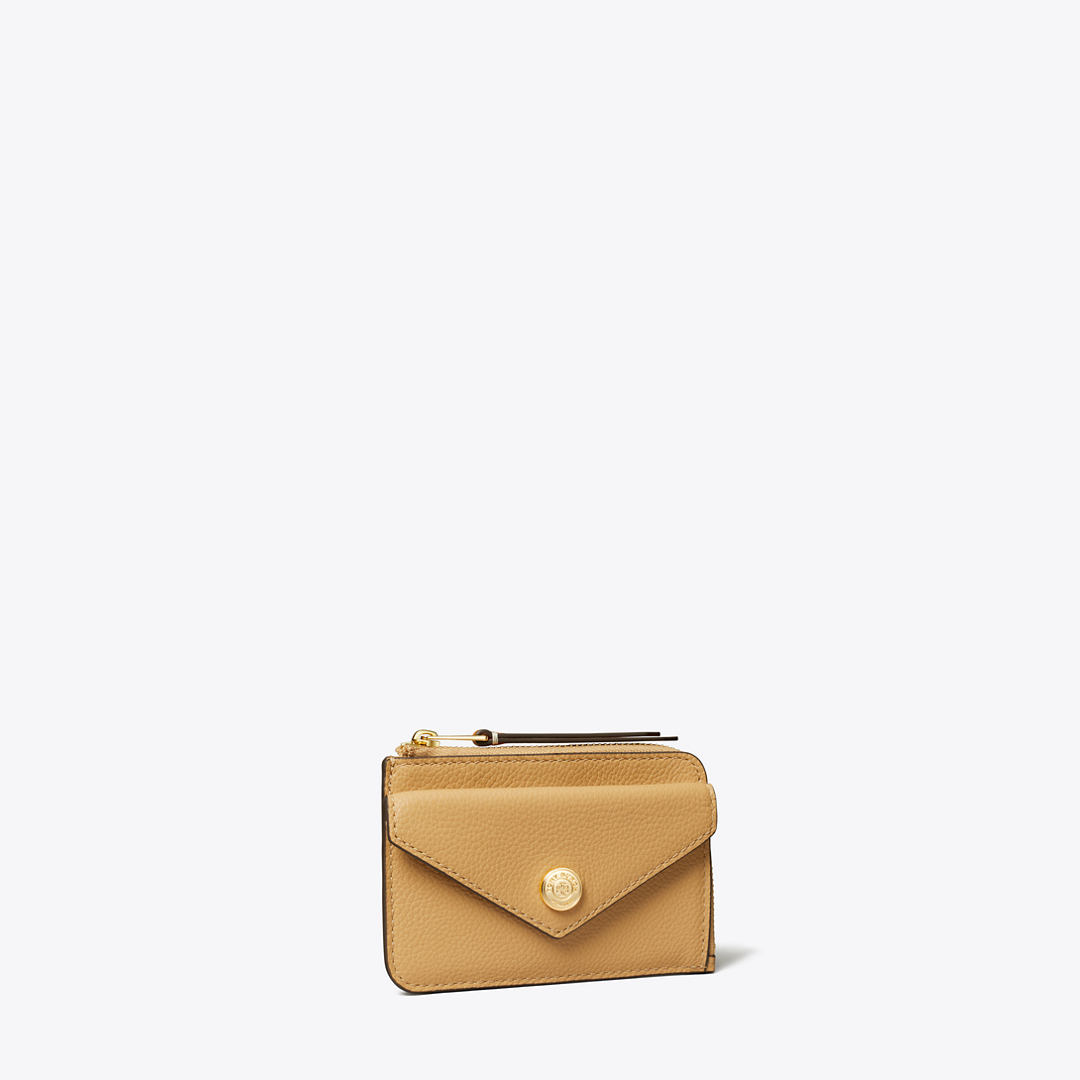 Pebble Envelope Zip Card Case