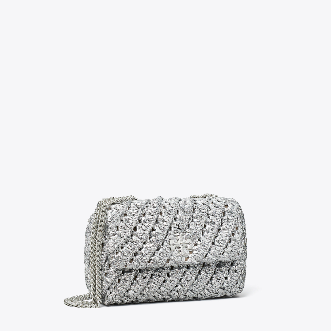 Small Kira Woven Shoulder Bag by Tory Burch