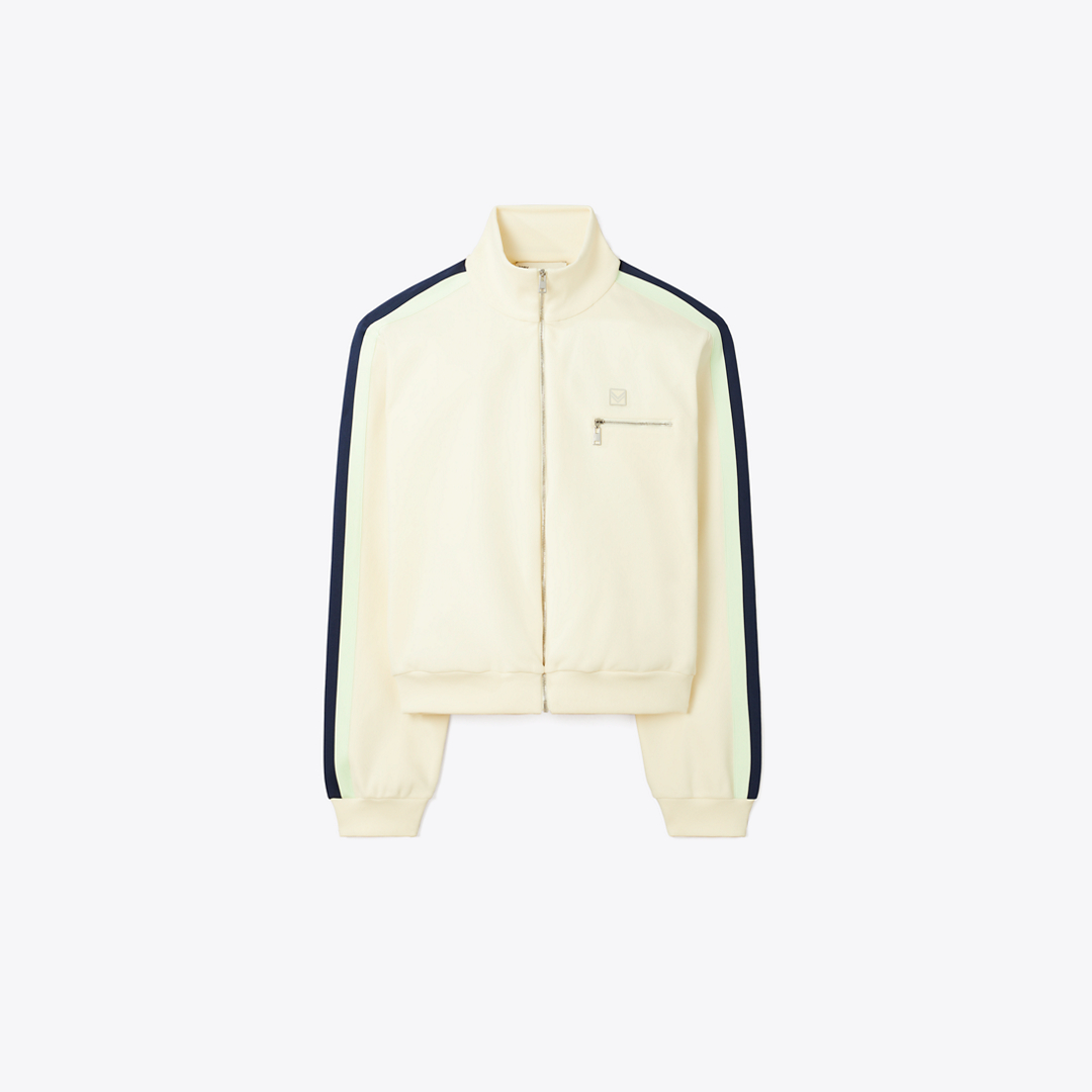 Tory Burch Tech Knit Track Jacket by Tory Sport