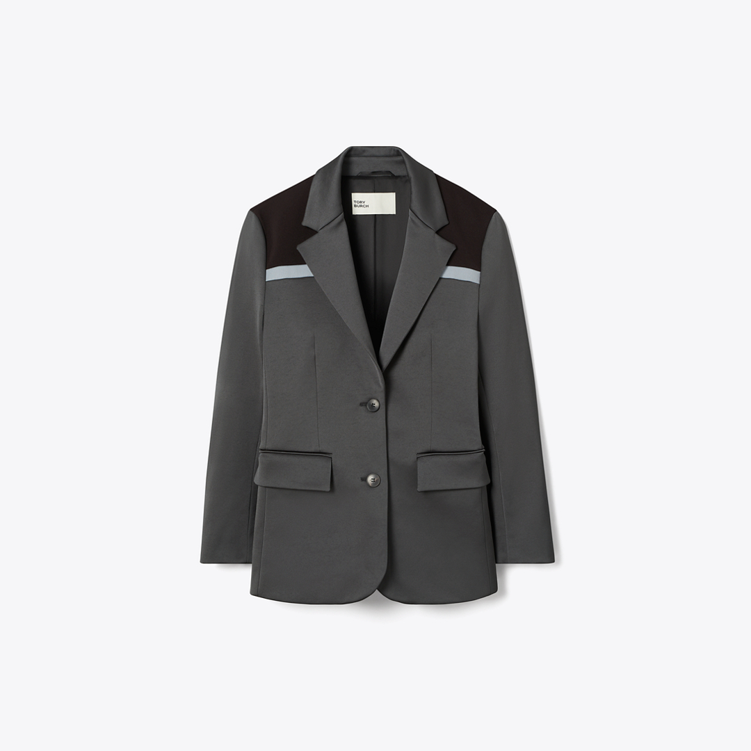 Colorblock Stretch Blazer