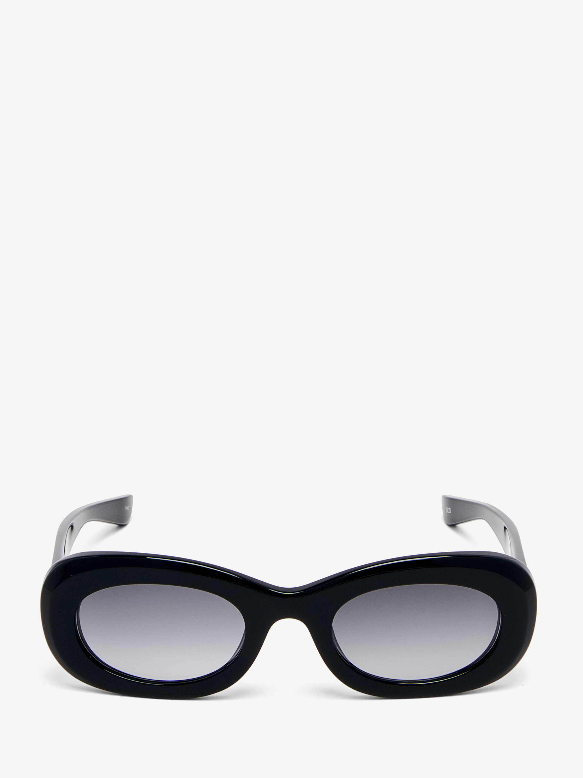 McQueen Logo Oval Sunglasses - Black - Women
