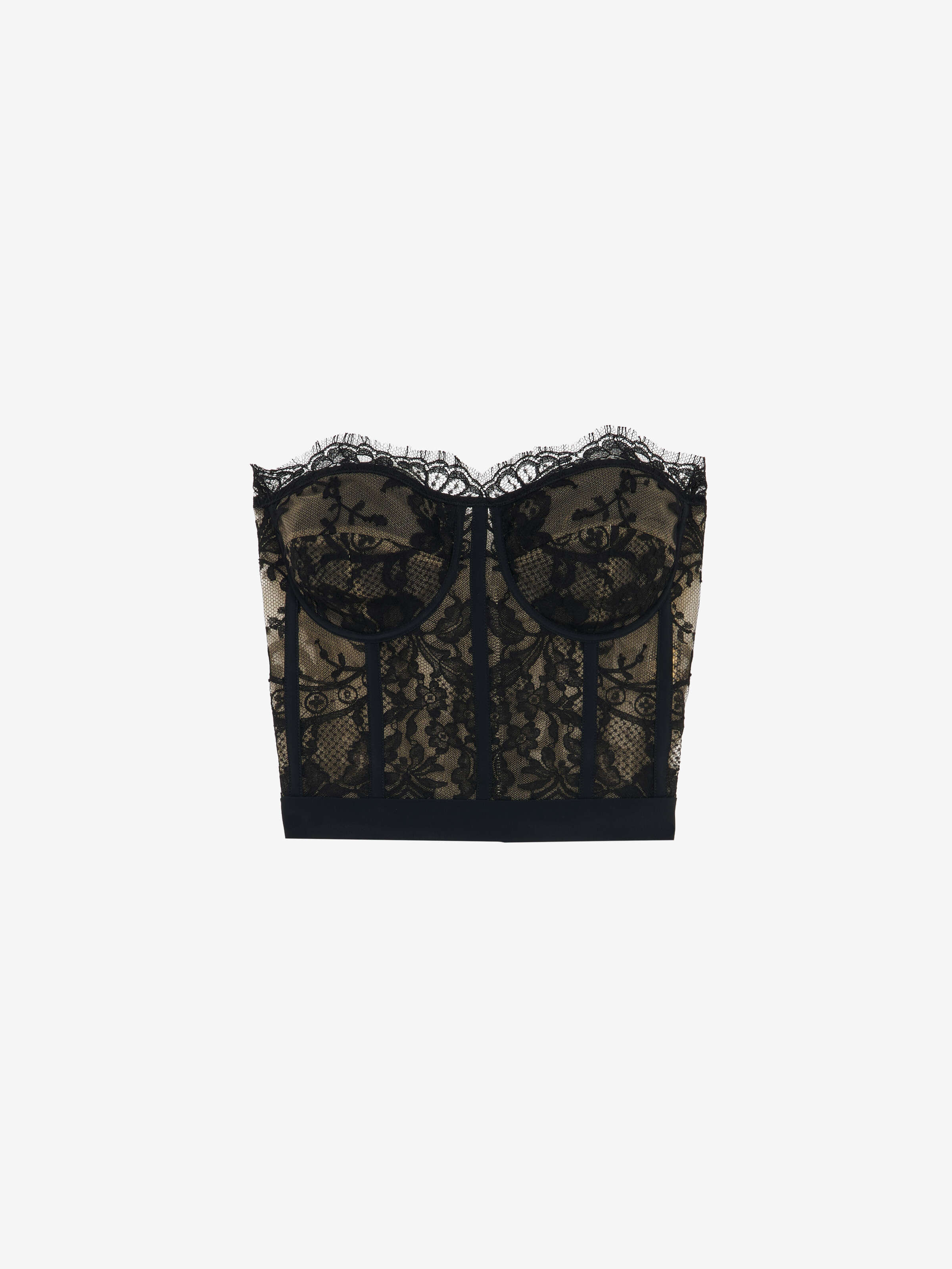 Lace Corset - Black - Women - by MCQUEEN