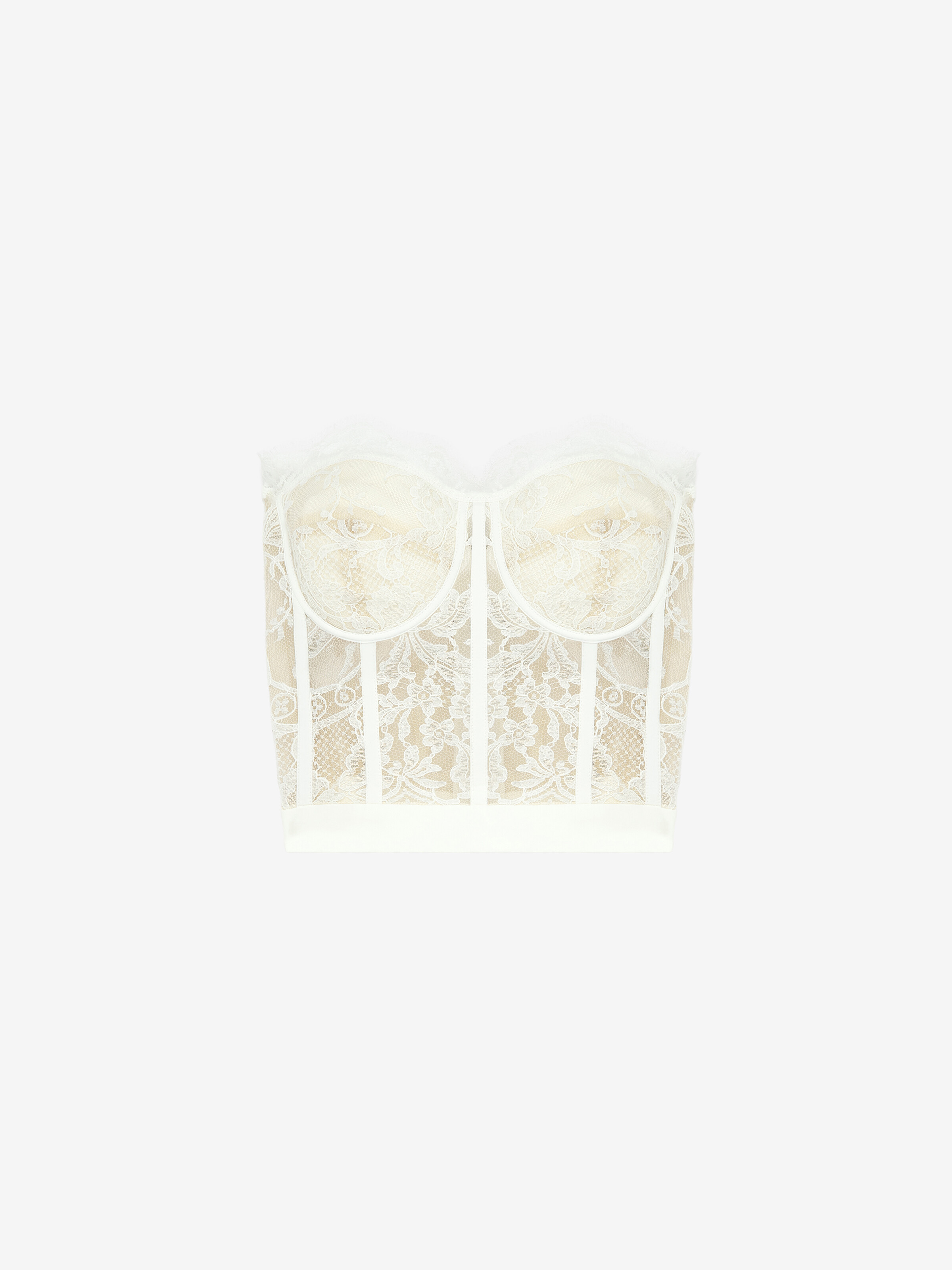 Lace Corset - White - Women - by MCQUEEN