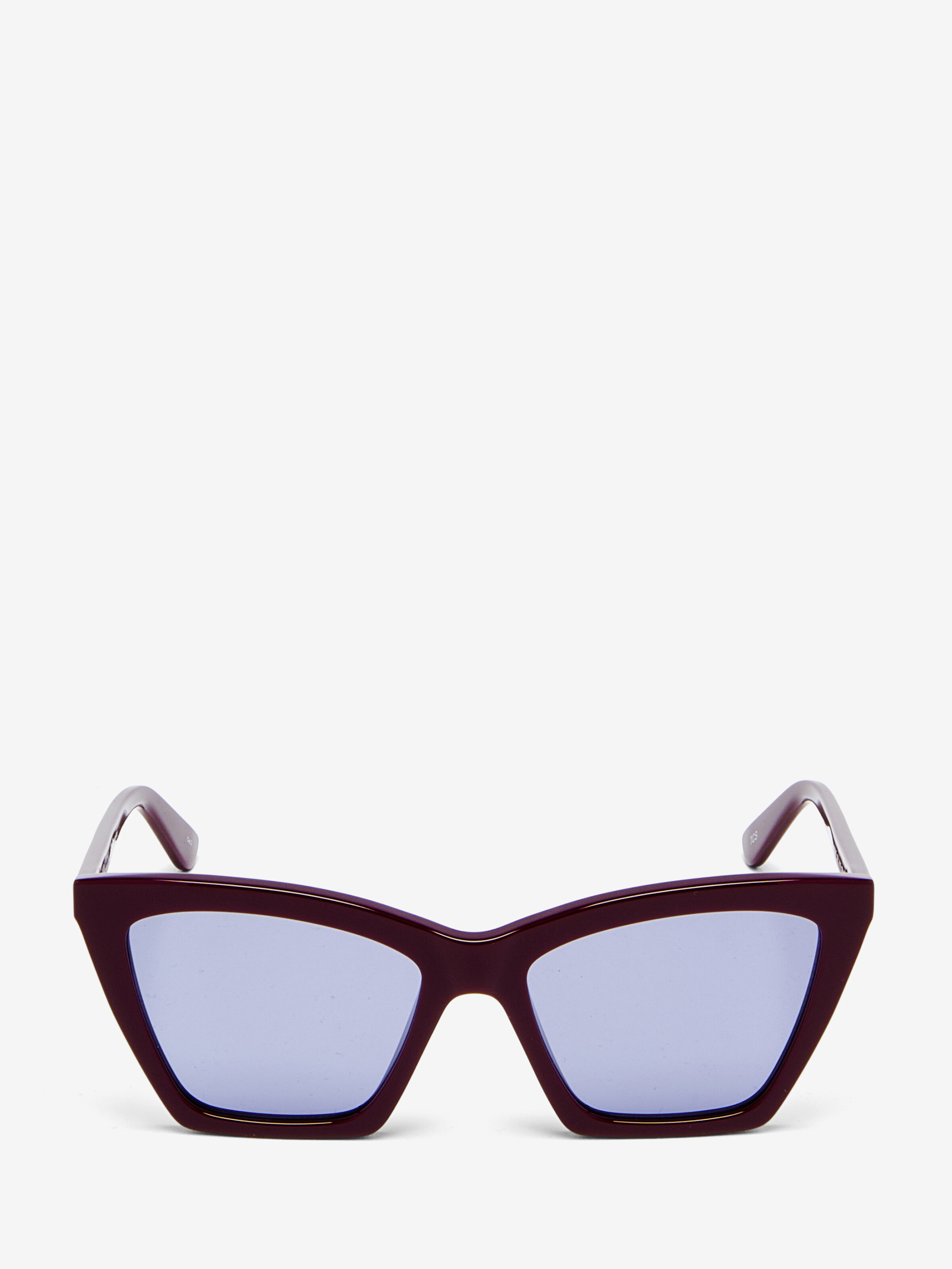 Spike Geometric Cat-eye Sunglasses - Red - Women
