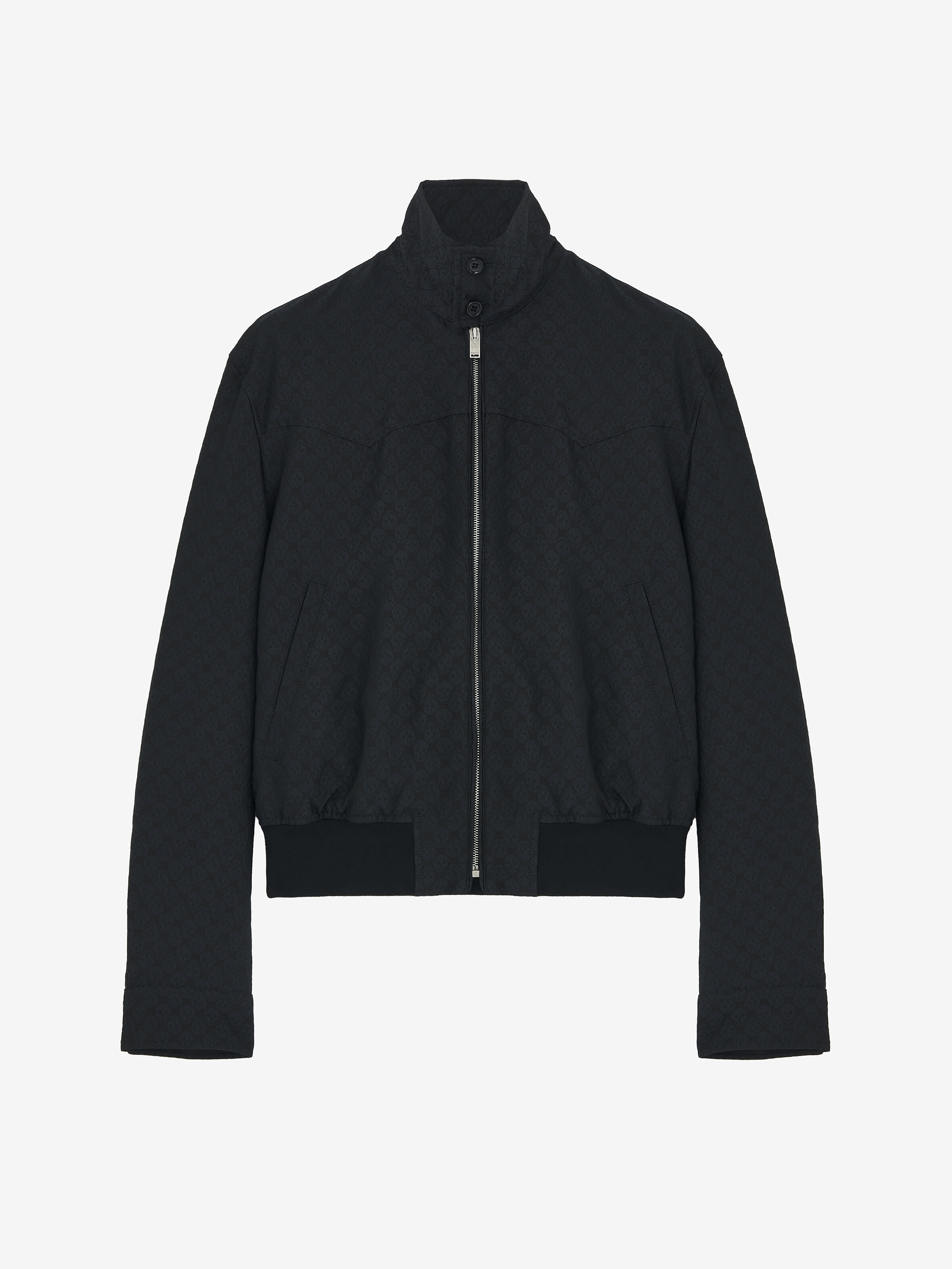 Cropped Harrington Jacket - Black - Men - by MCQUEEN