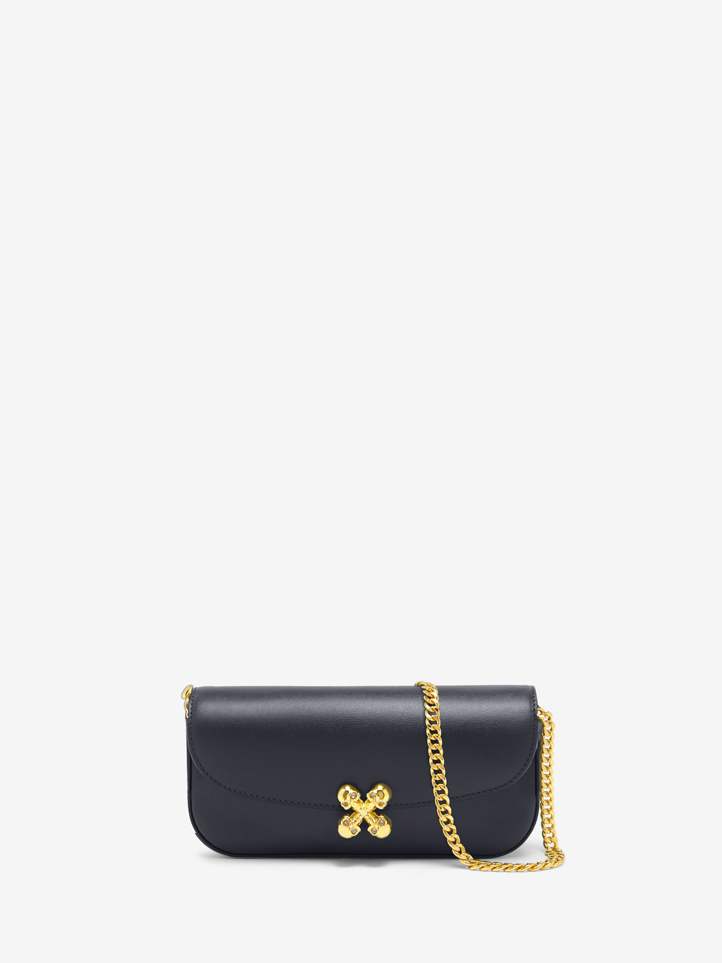 Small Skull Flower Bag - Black - Women by MCQUEEN