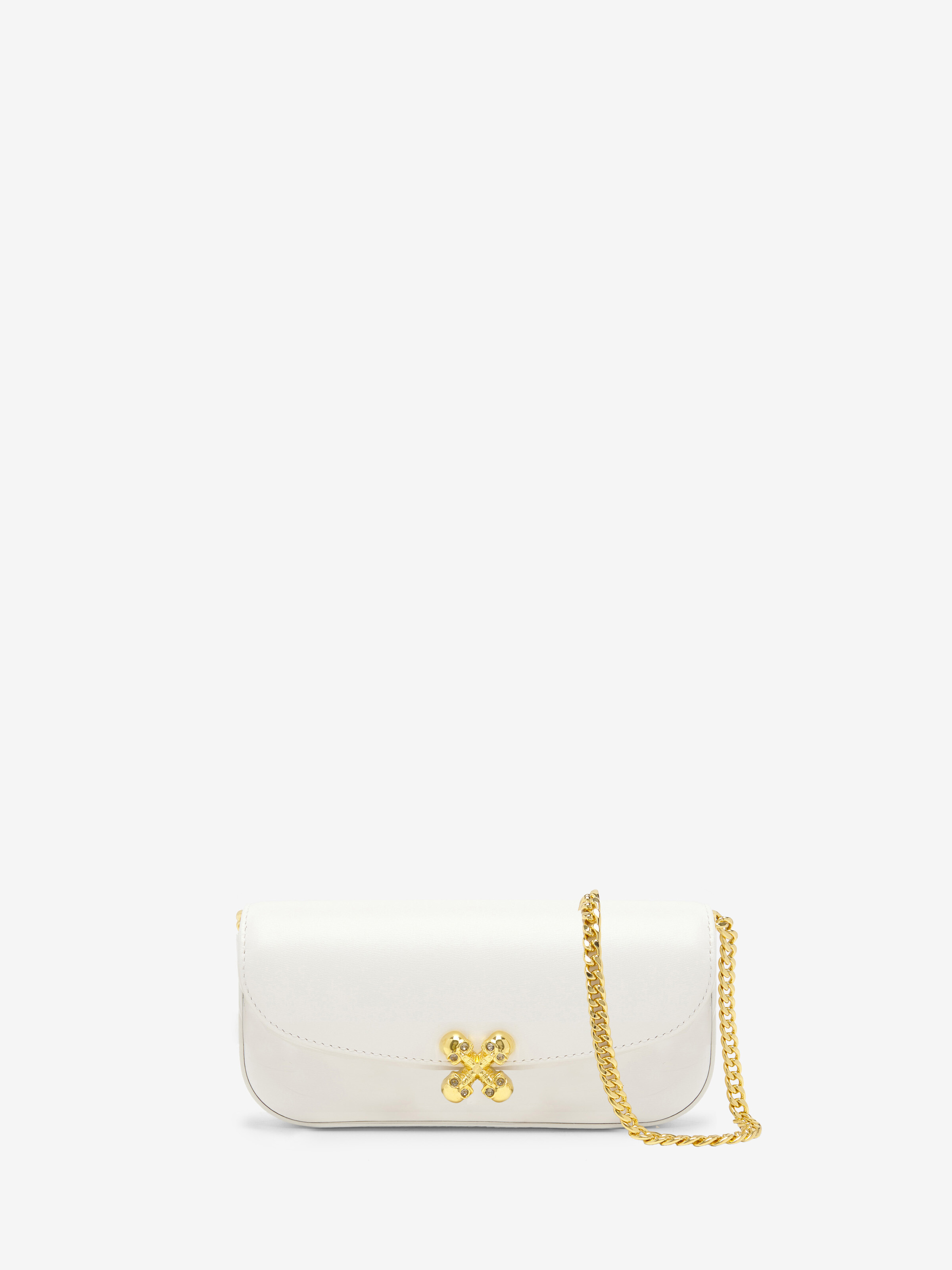 Small Skull Flower Bag - White - Women by MCQUEEN