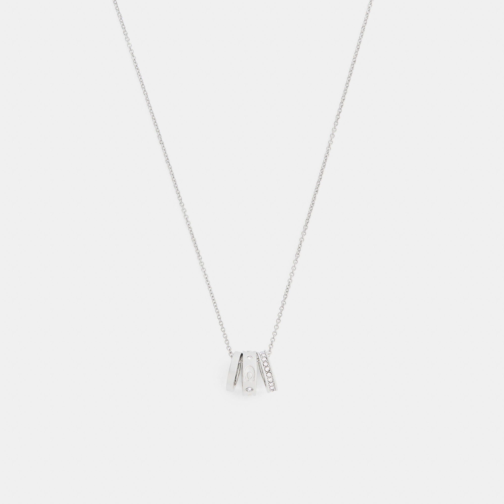 Repeated C Rondelle Necklace