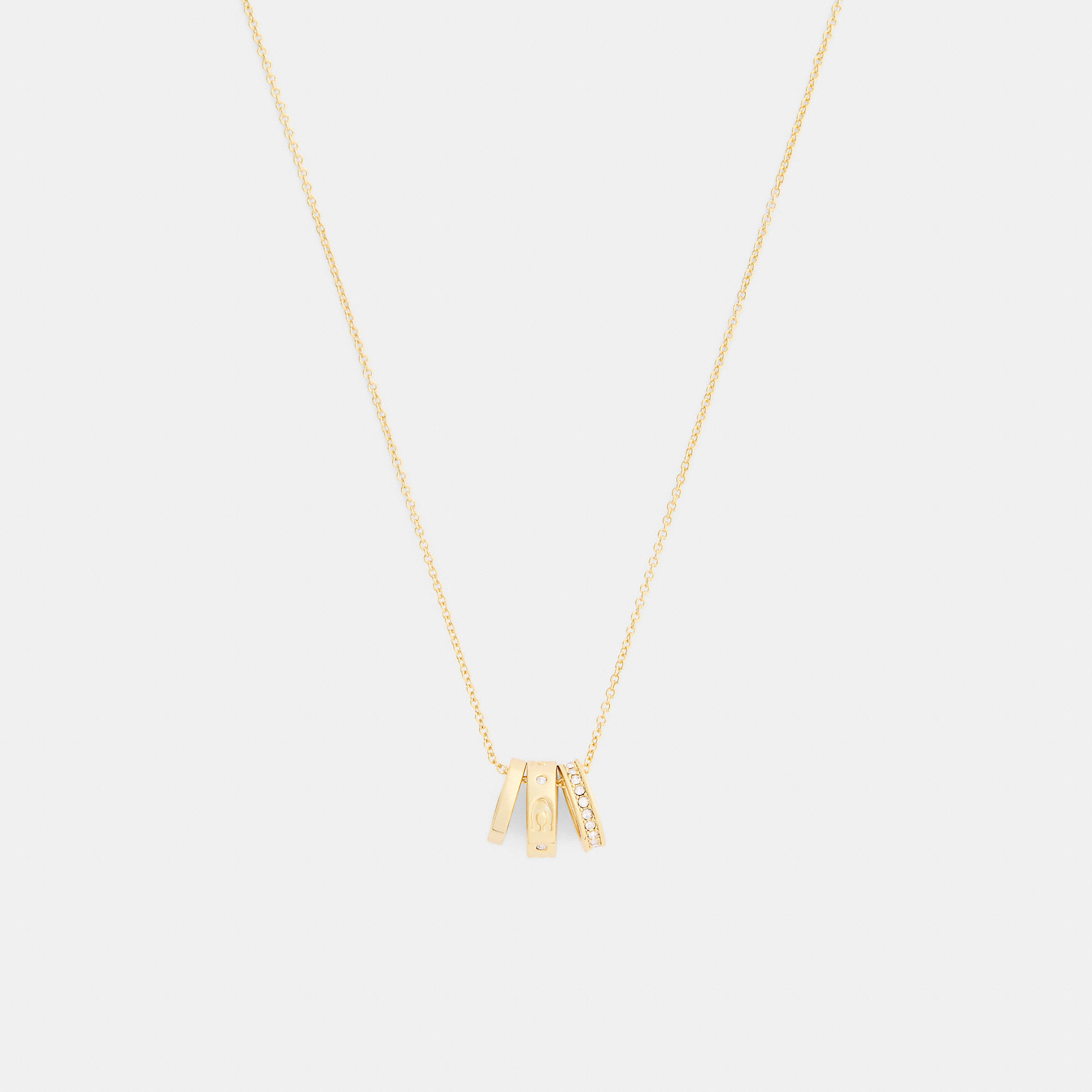 Repeated C Rondelle Necklace