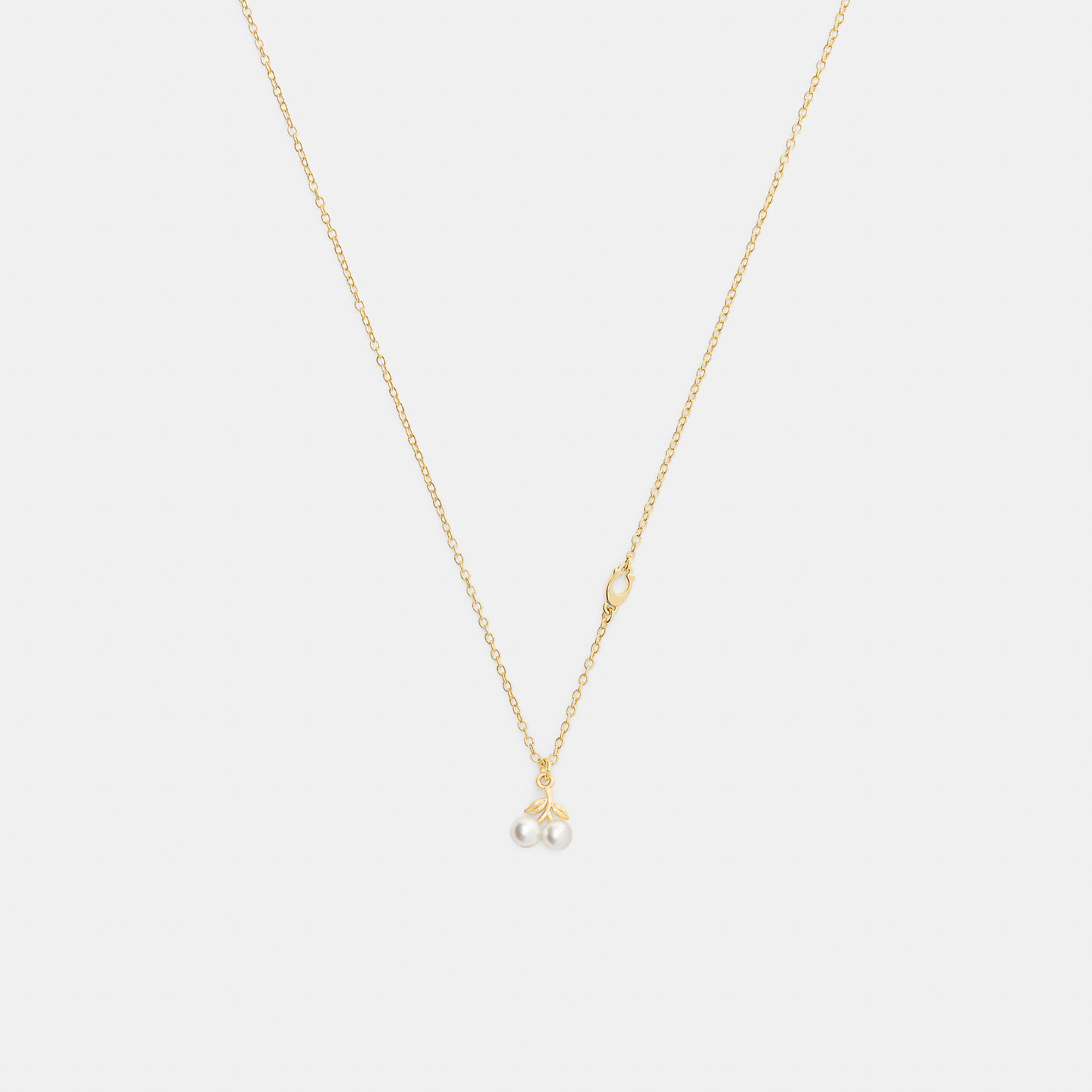 Pearl Cherry Pendant Necklace