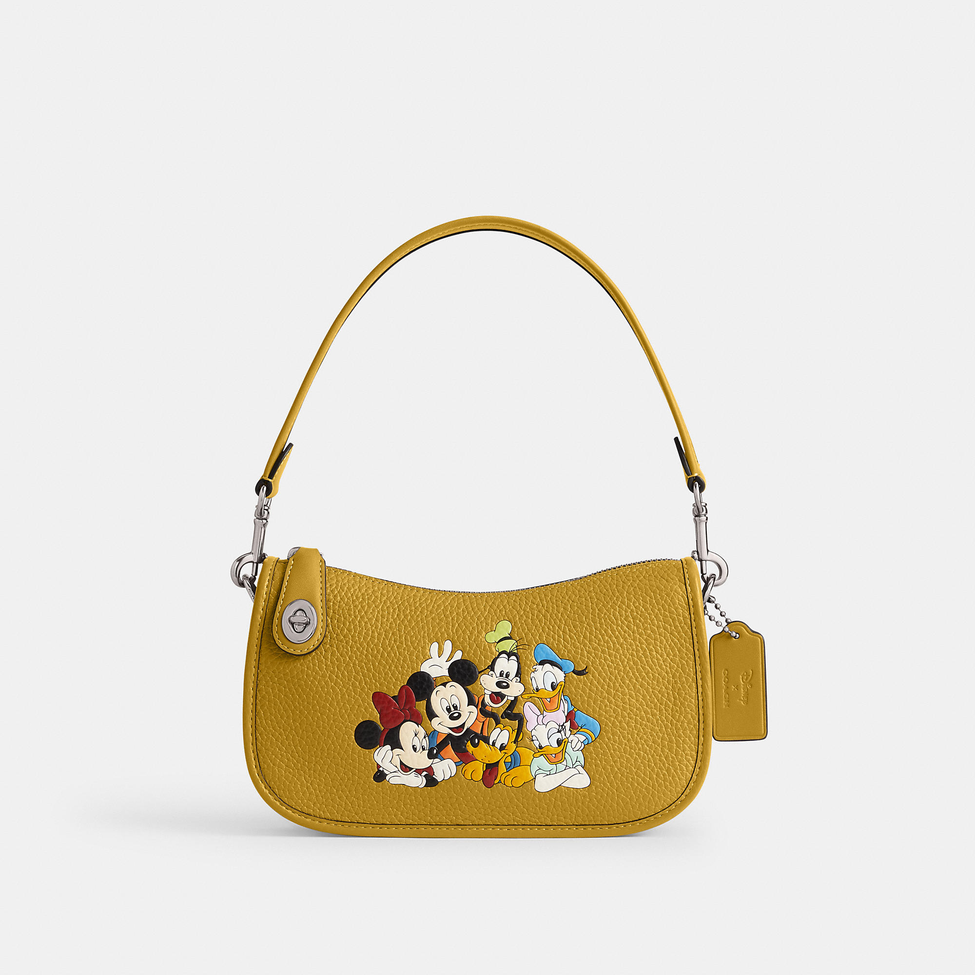 Disney X Coach Swinger Bag In Regenerative Leather With Mickey Mouse And Friends by COACH