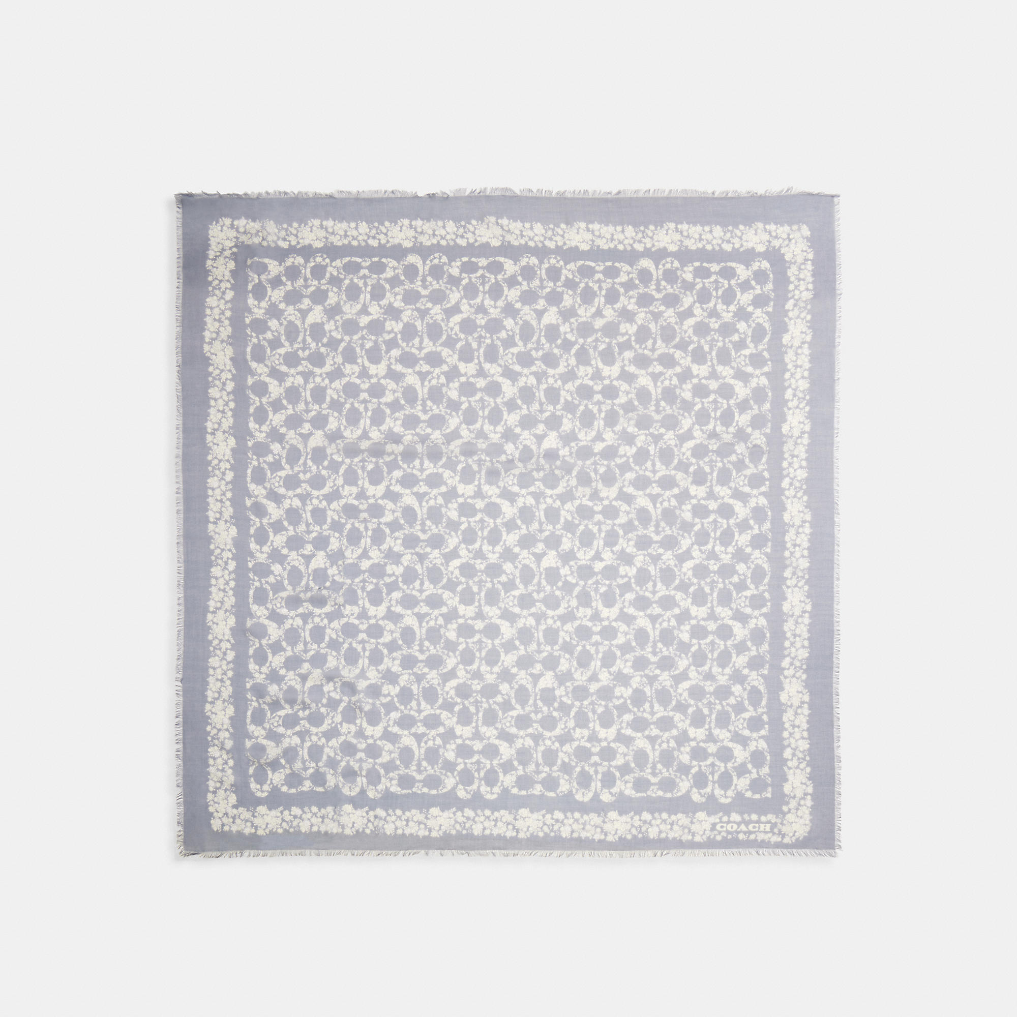 Signature Rose Meadow Print Oversized Square Scarf
