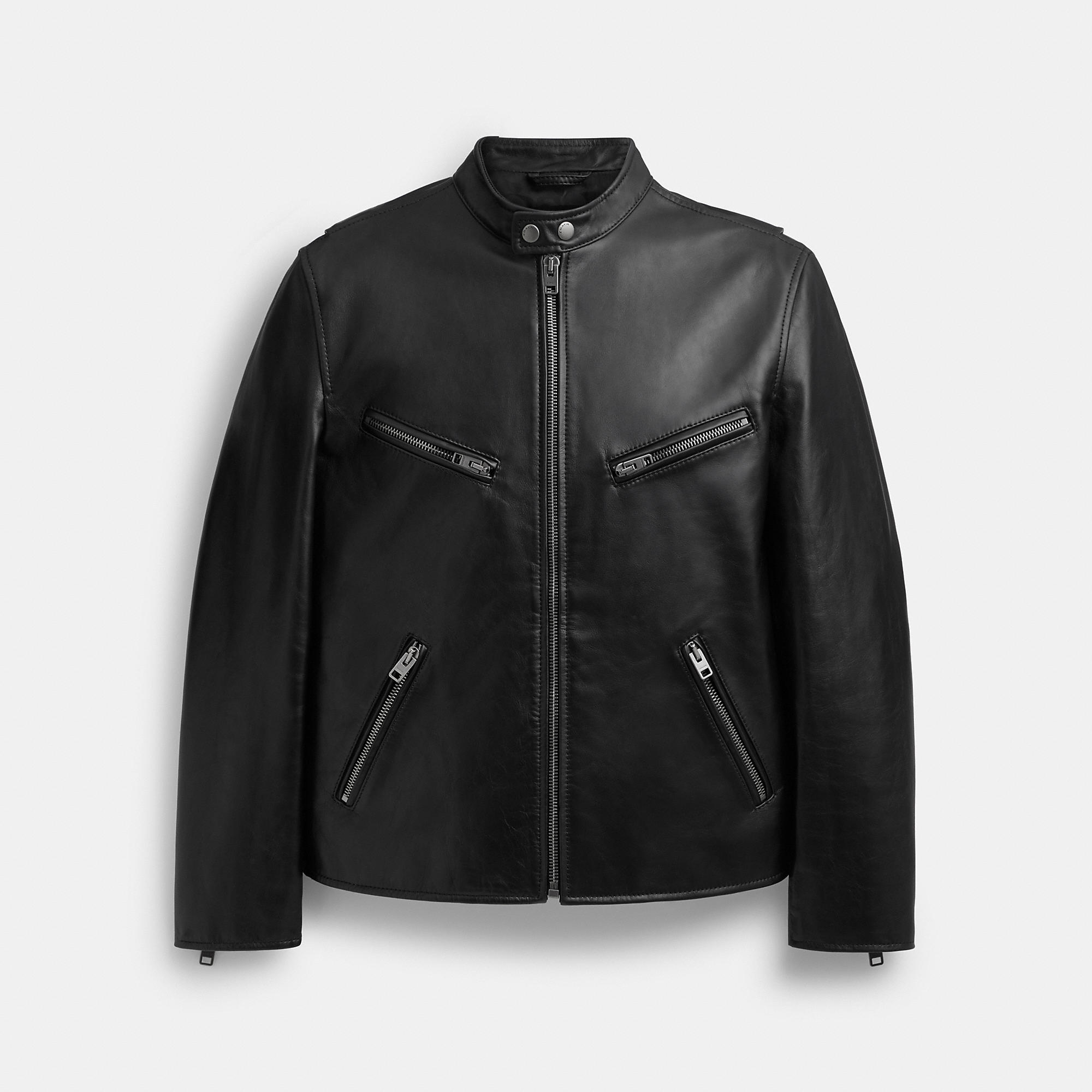 Leather Racer by COACH