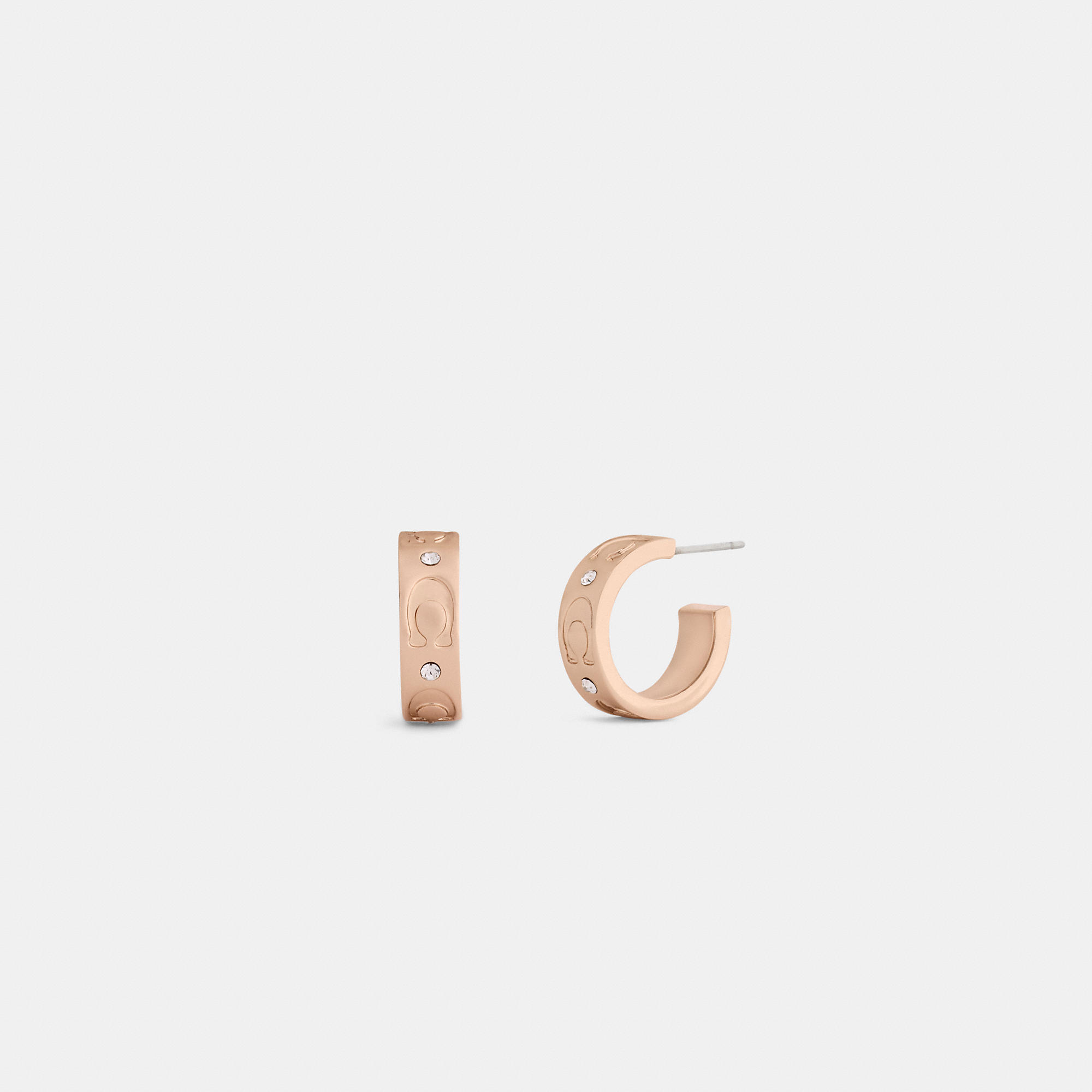 Repeated C Huggie Earrings