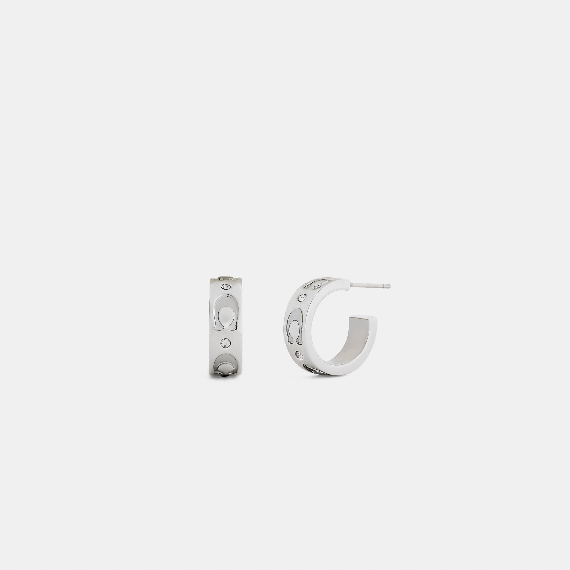 Repeated C Huggie Earrings