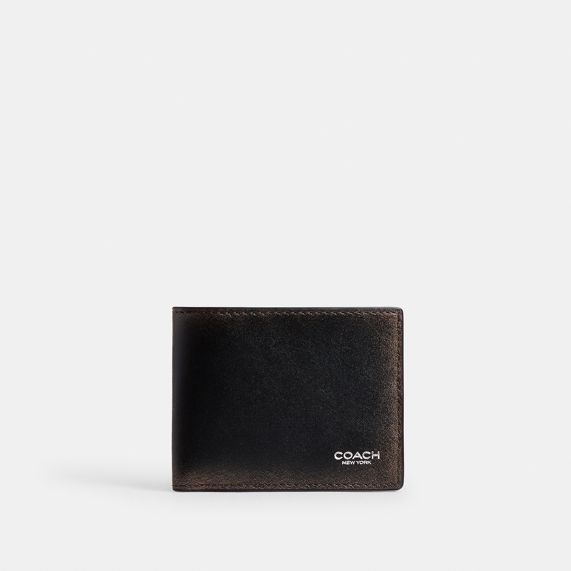 Slim Billfold Wallet In Loved Leather by COACH