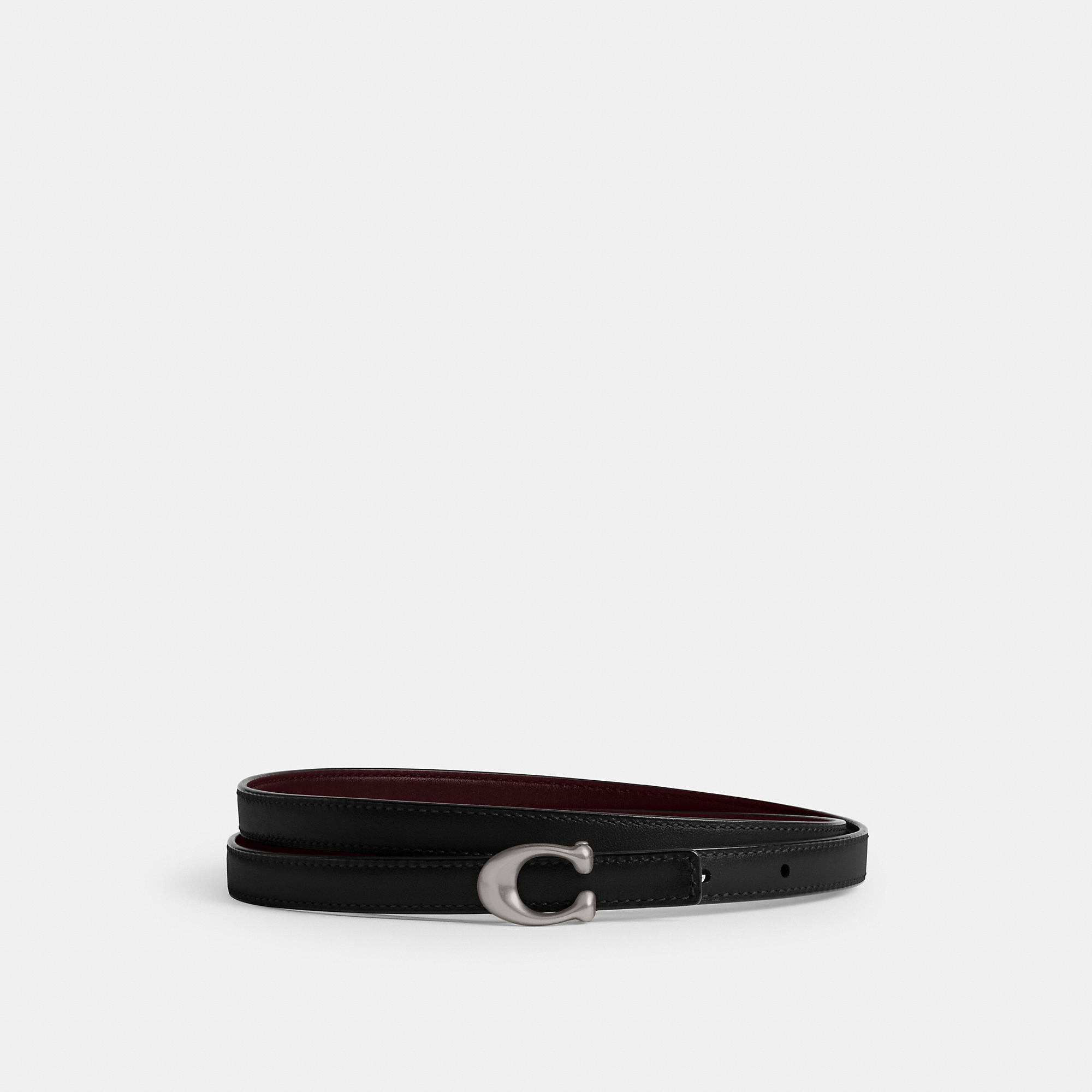Sculpted Signature Buckle Reversible Belt, 13mm