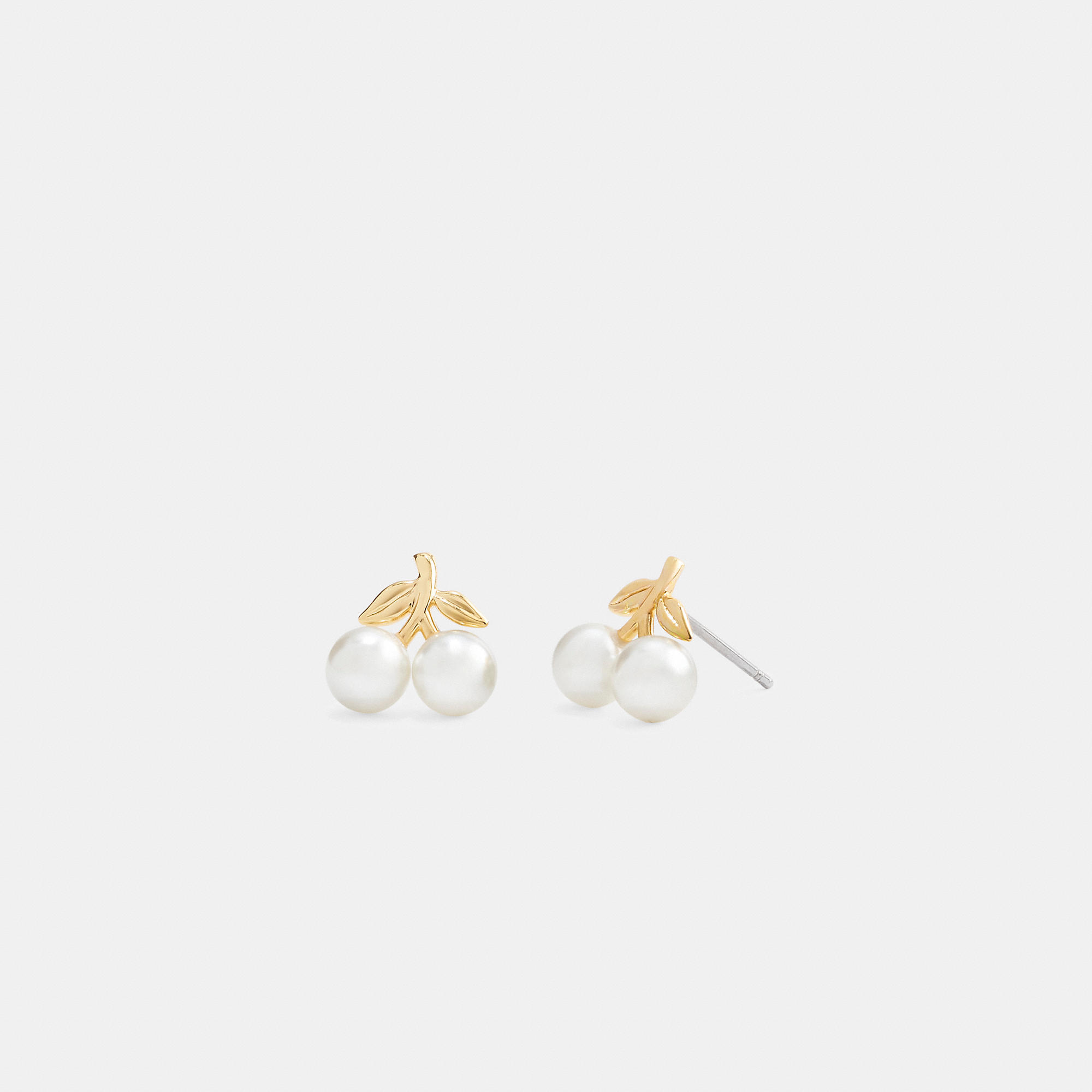 Pearl Cherry Stud Earrings by COACH