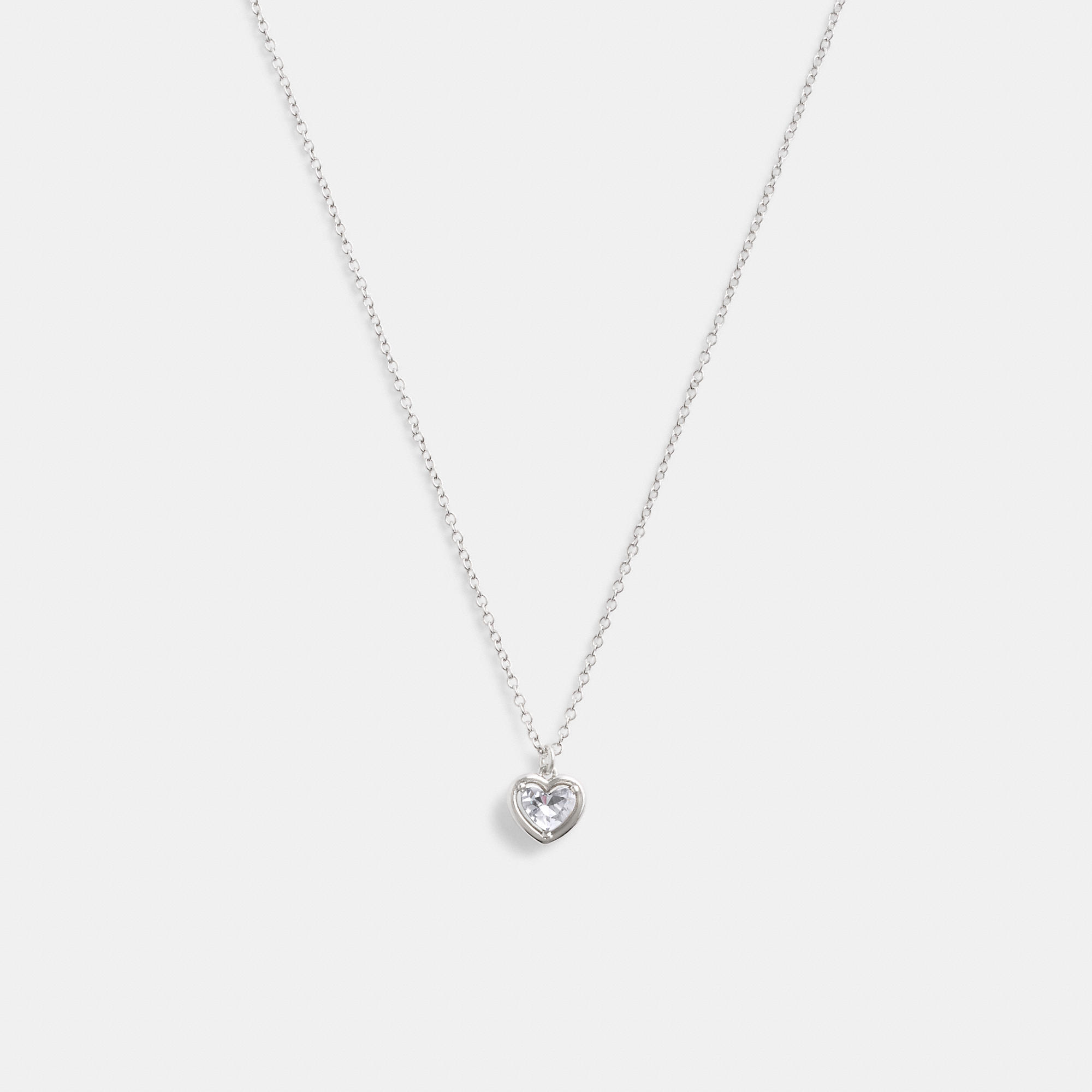 Halo Heart Pendant Necklace
