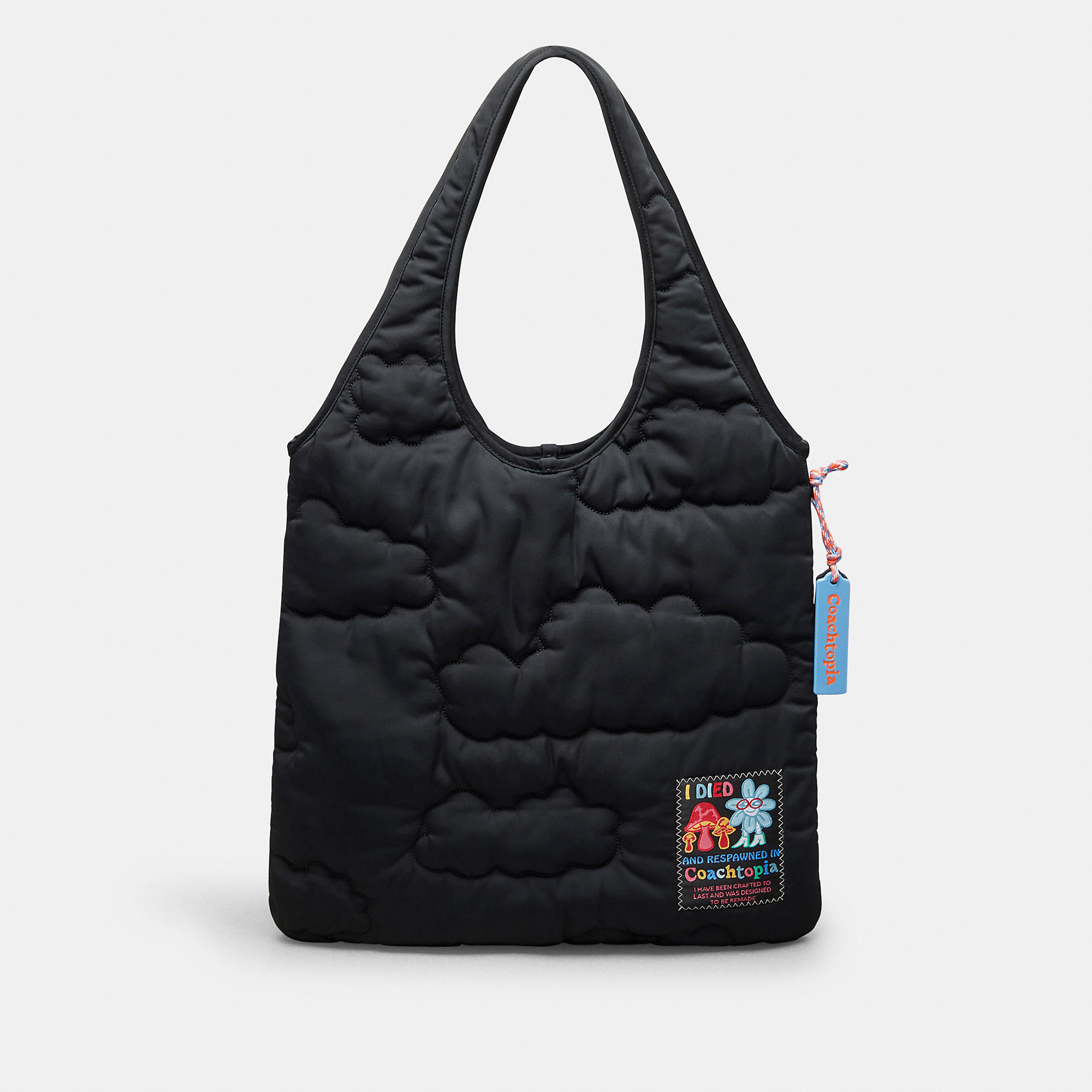 Loop Flat Tote With Cloud Quilting by Coachtopia