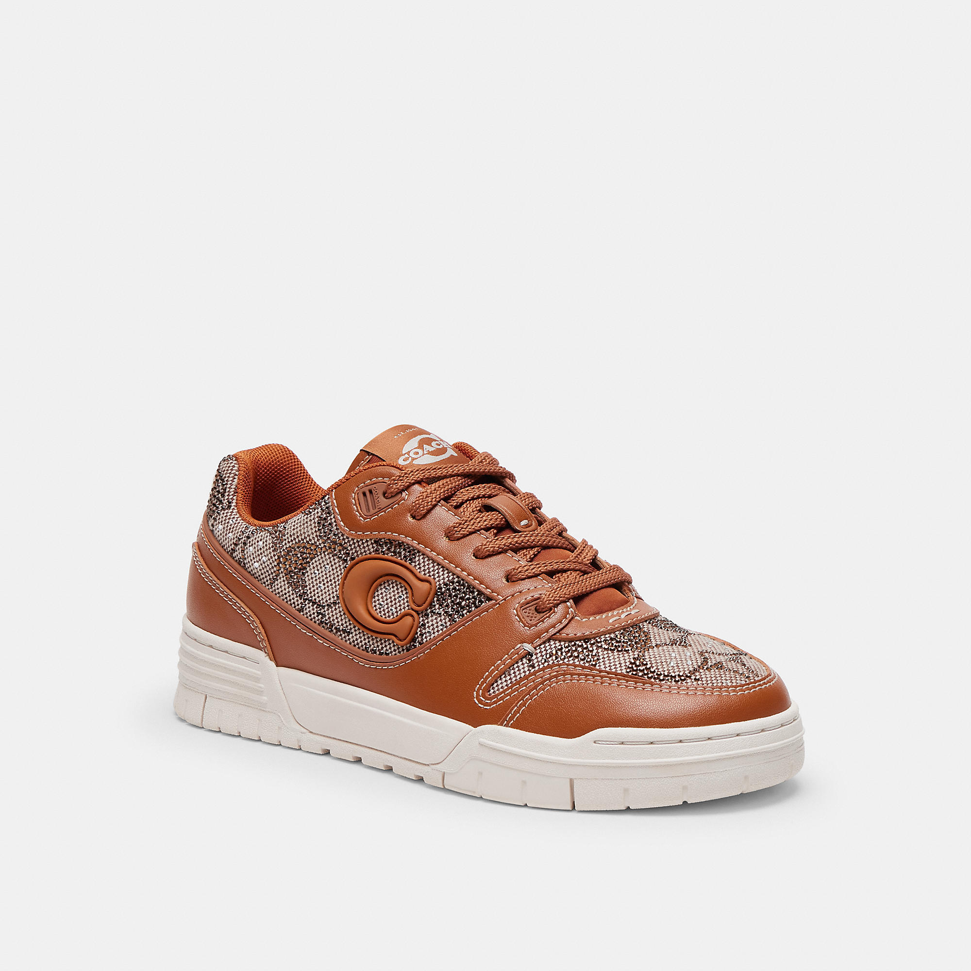 Soho Sneaker In Crystal Signature Jacquard