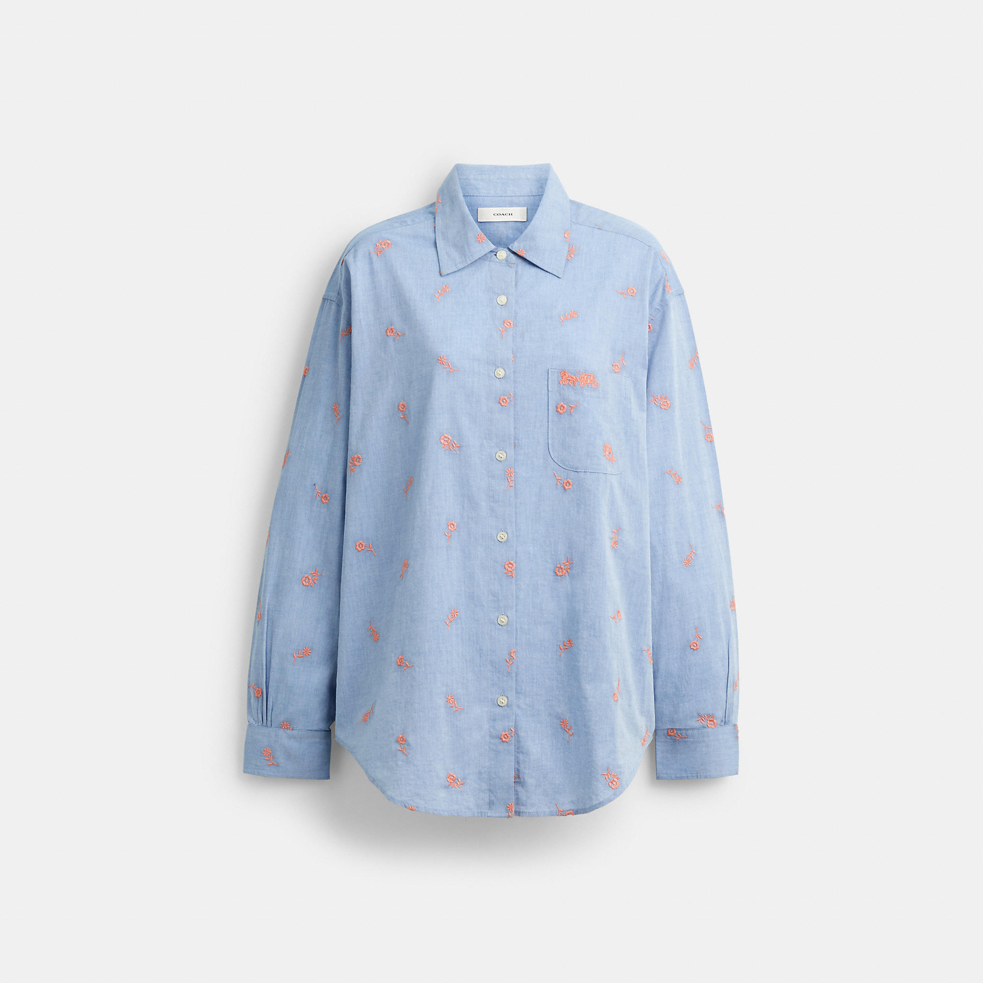 Floral Embroidery Shirt by COACH