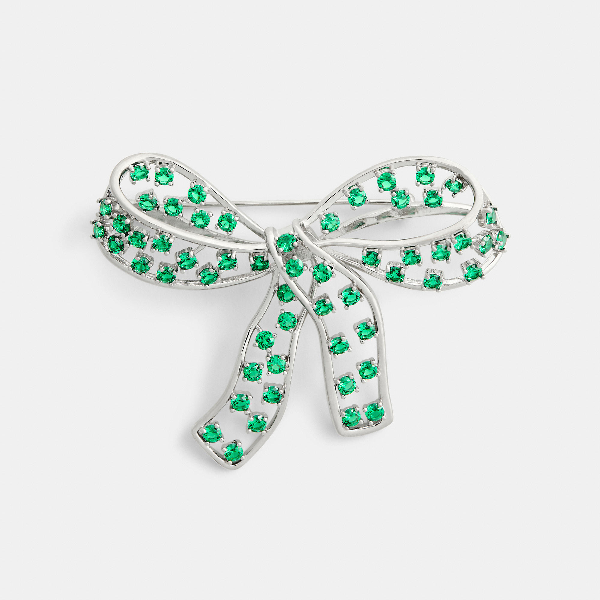 Crystal Bow Brooch by COACH