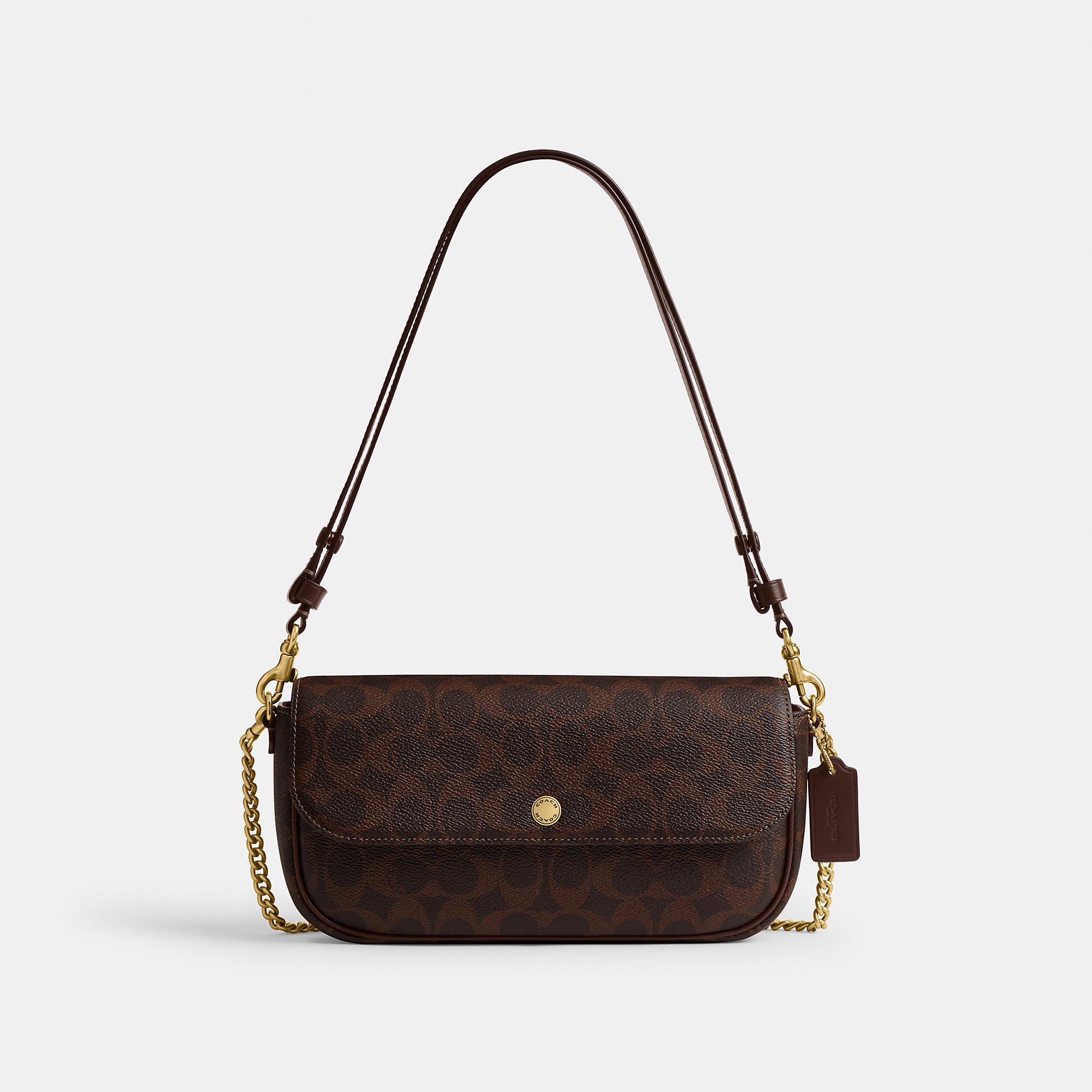 Brook Flap Chain Bag In Signature Canvas by COACH