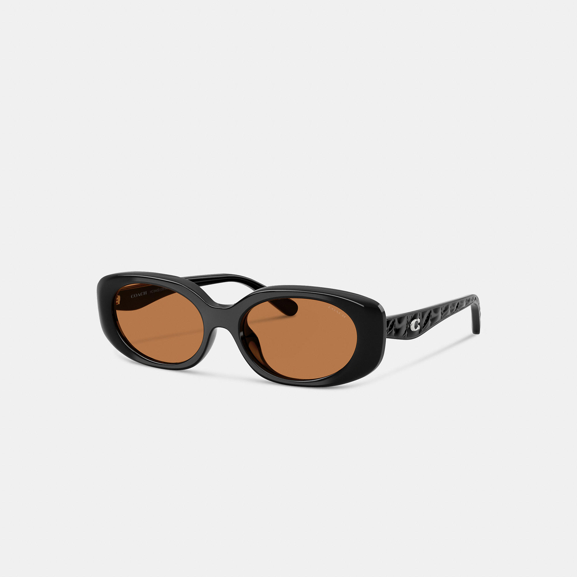 Quilted Oval Rectangle Sunglasses