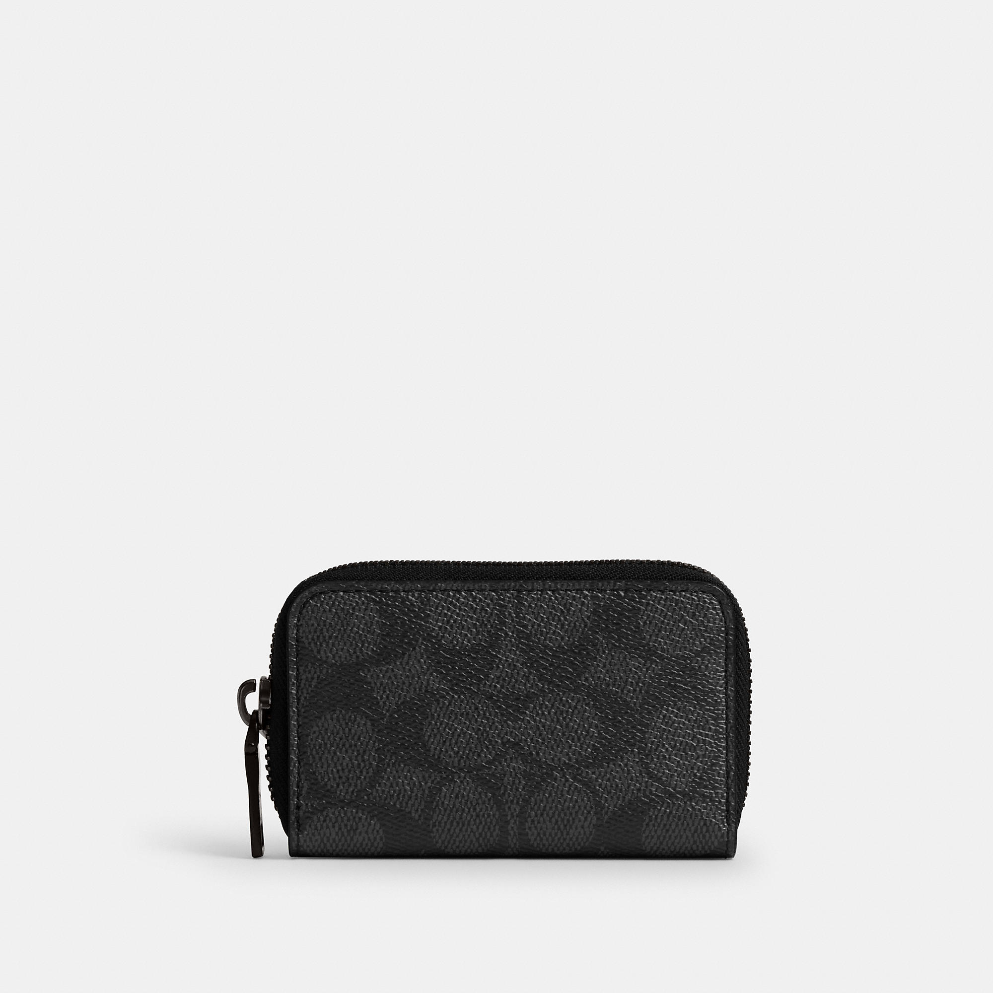 Small Zip Around Card Case In Signature Canvas