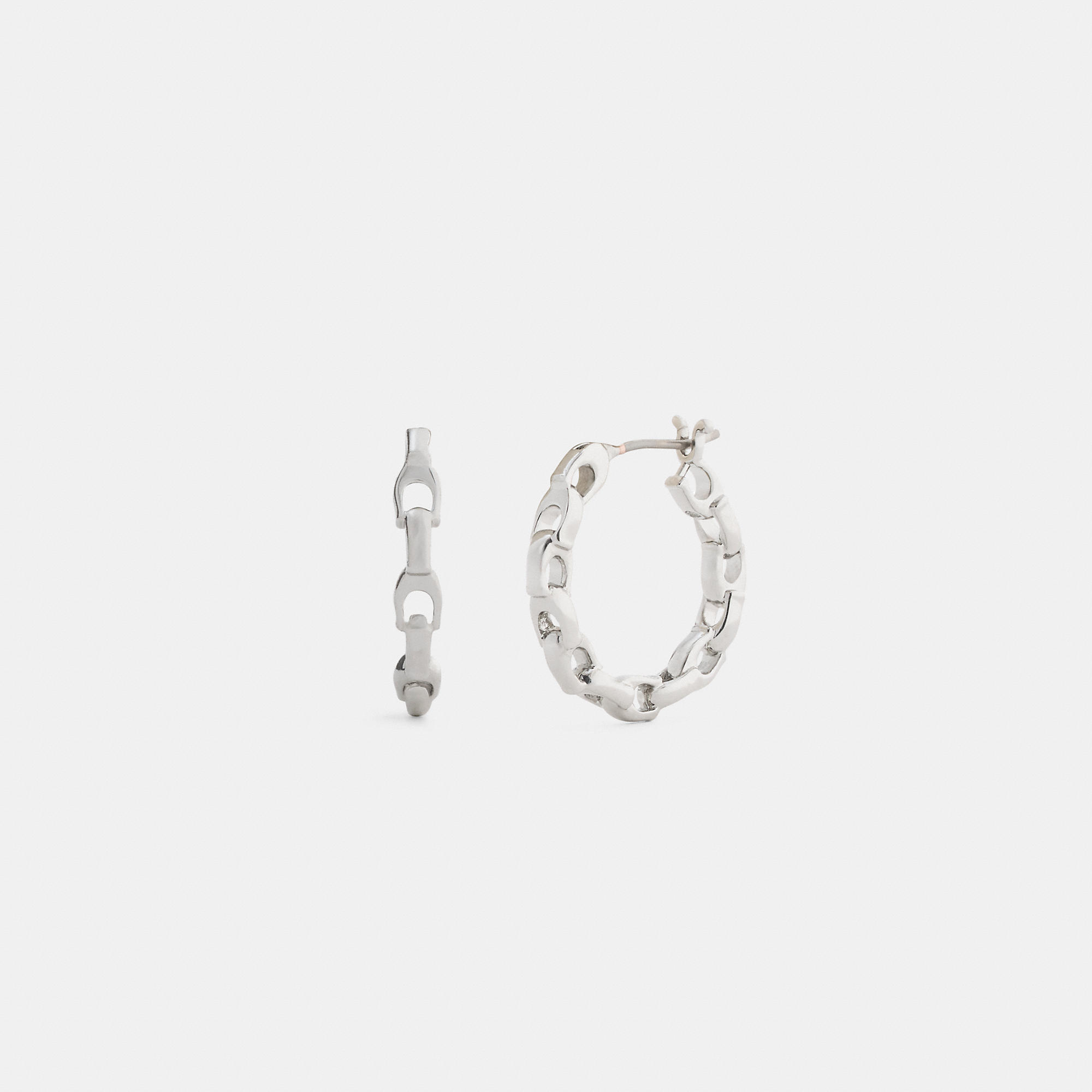 Linked C Small Hoop Earrings