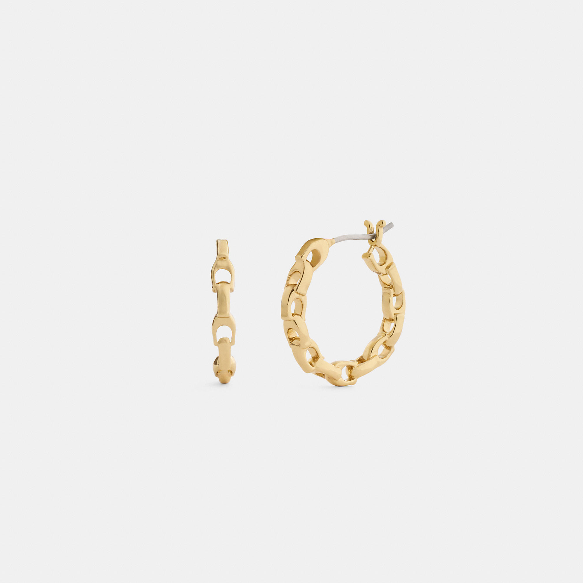 Linked C Small Hoop Earrings by COACH