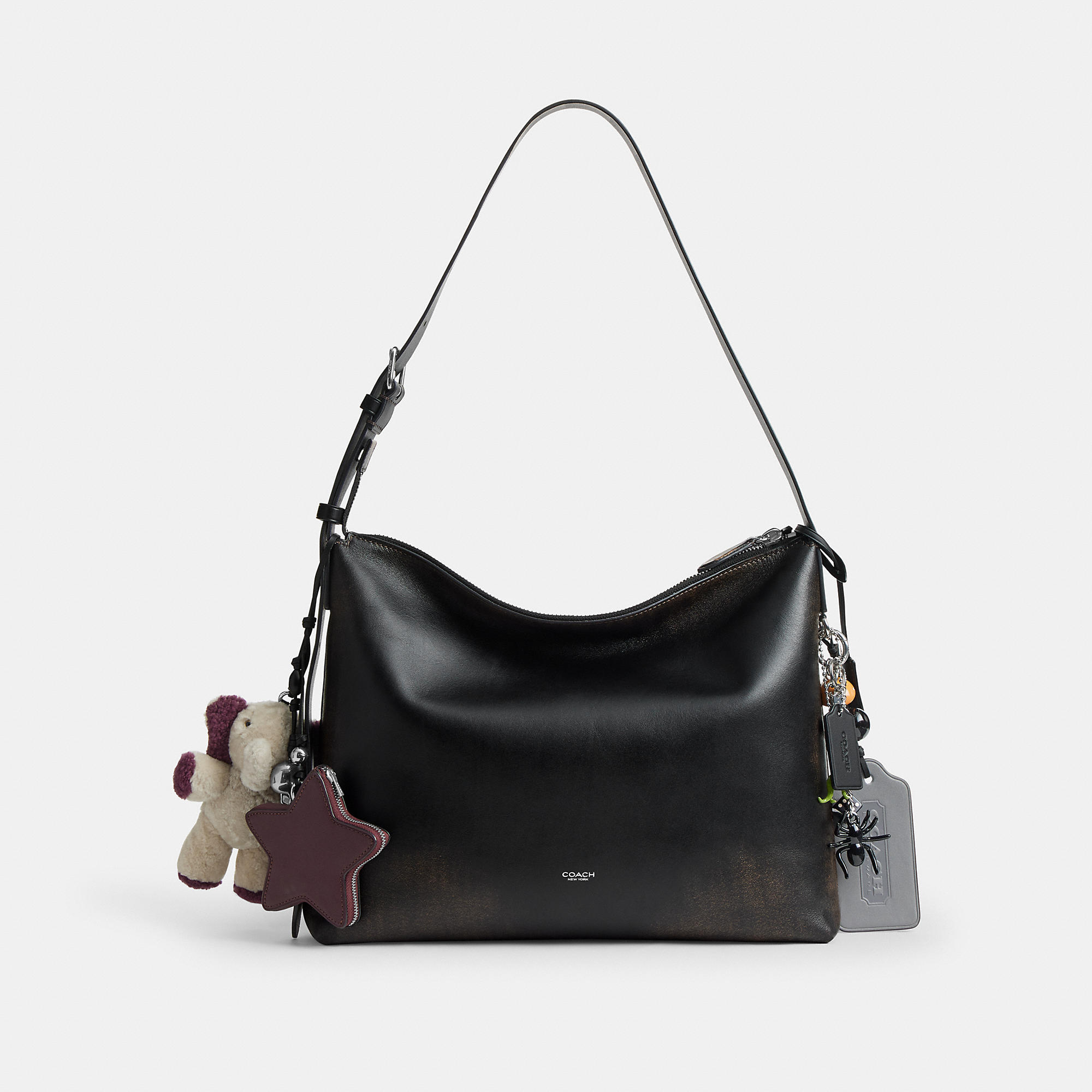 Mott Messenger Bag 38 In Loved Leather With Charms