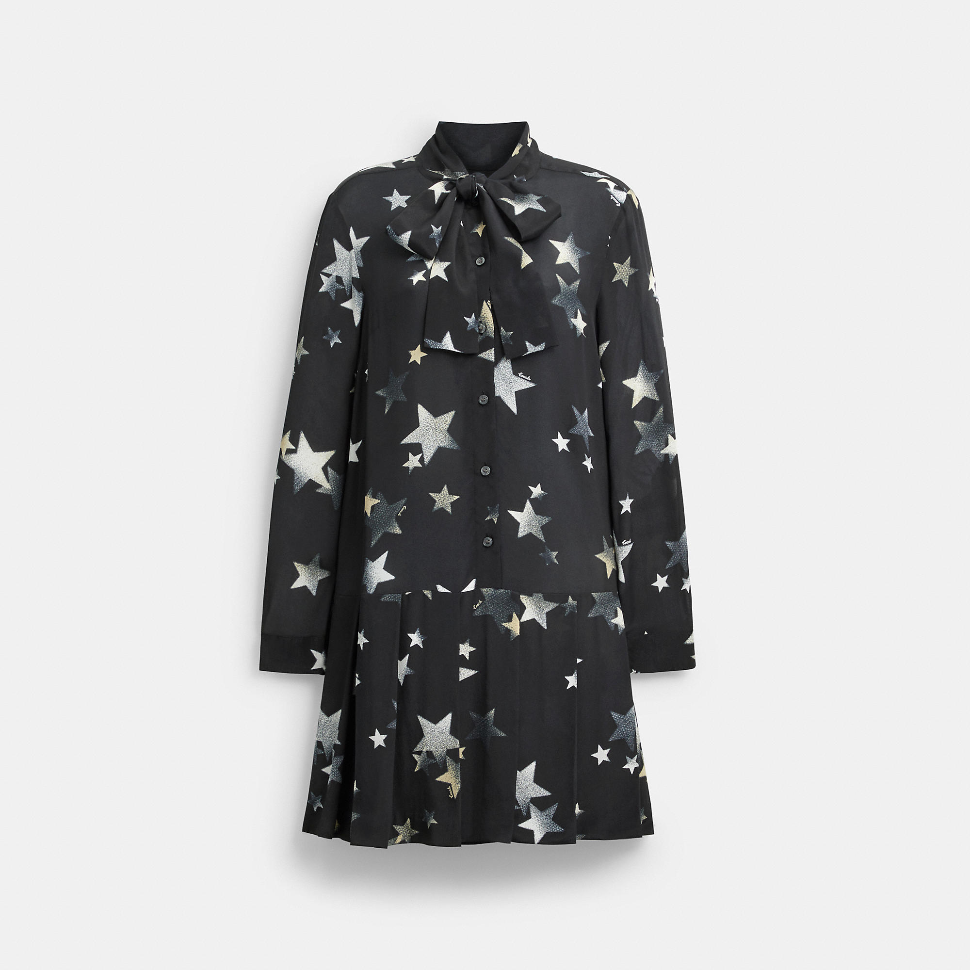Tie Neck Star Dress by COACH
