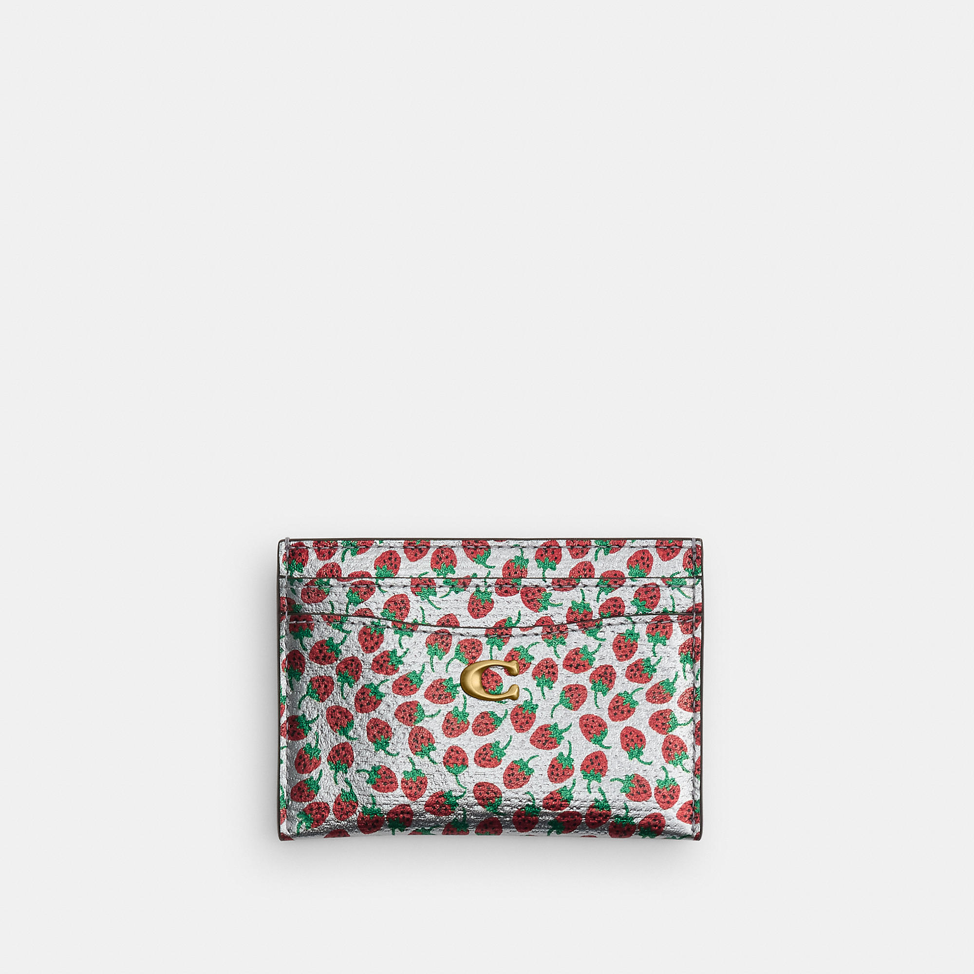 Essential Card Case With Strawberry Print by COACH
