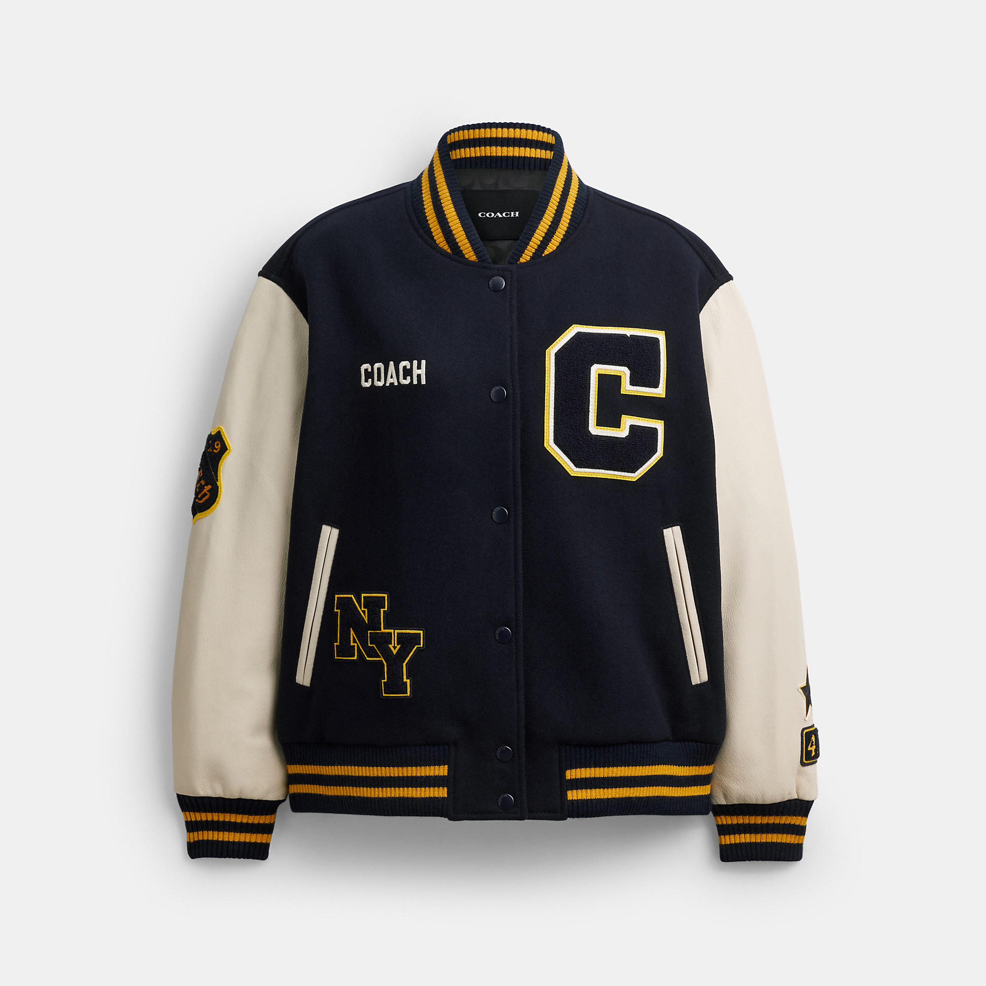 Wool Varsity Jacket by COACH