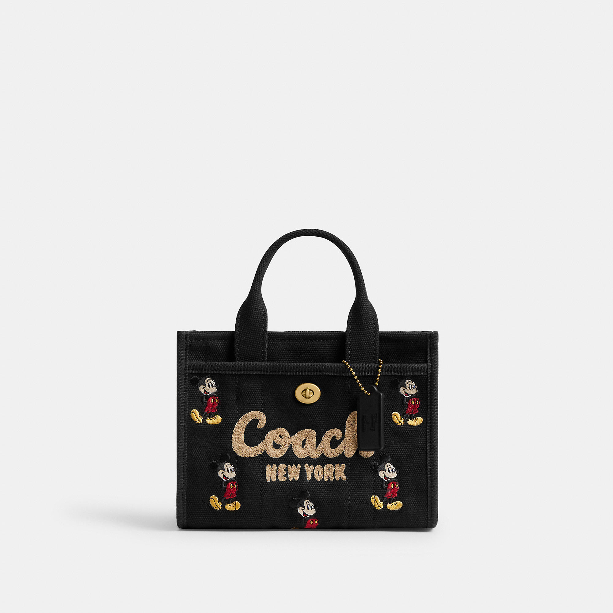 Disney X Coach Cargo Tote Bag 20 With Mickey Mouse In Regenerative Cotton Canvas by COACH