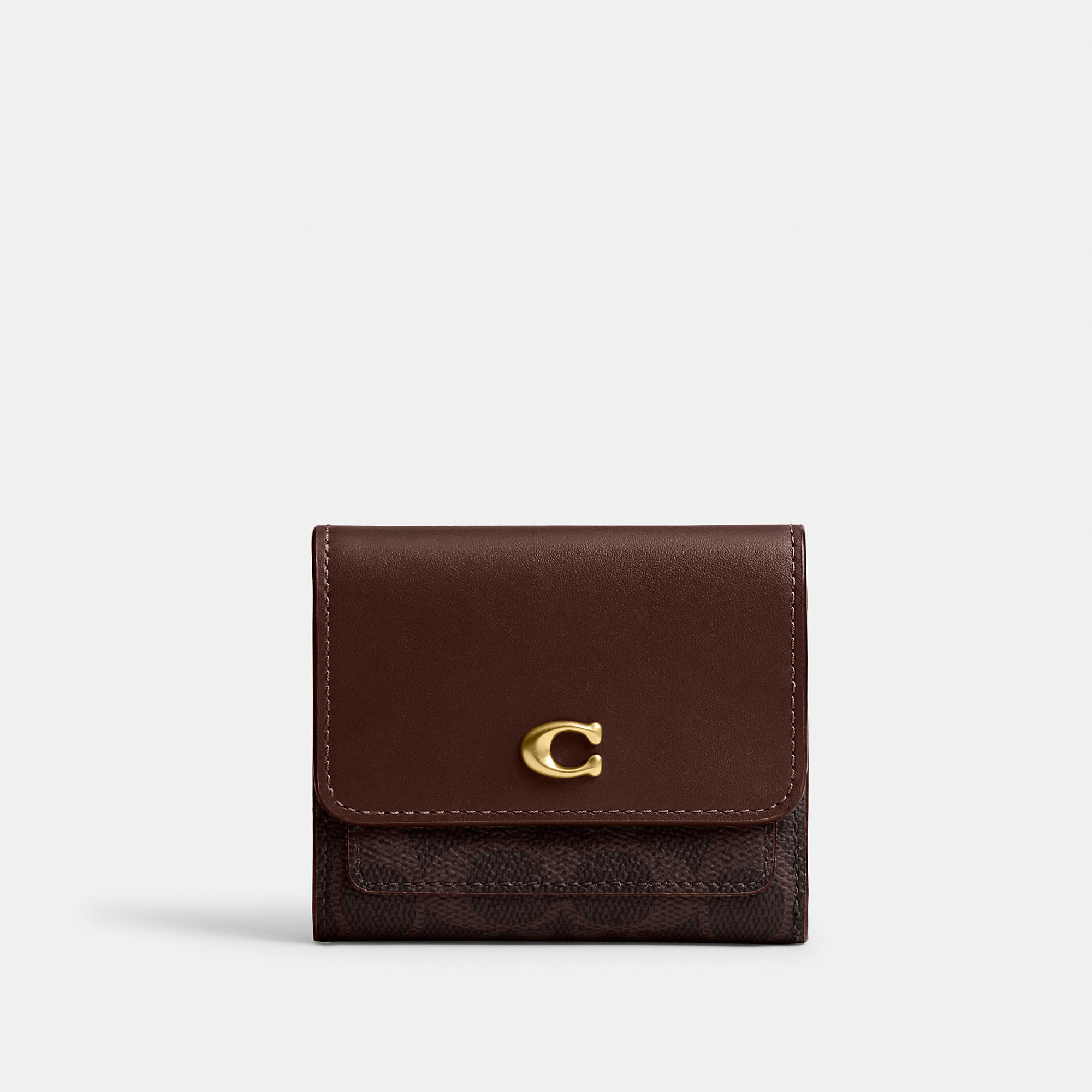 Mila Small Flap Wallet In Signature Canvas